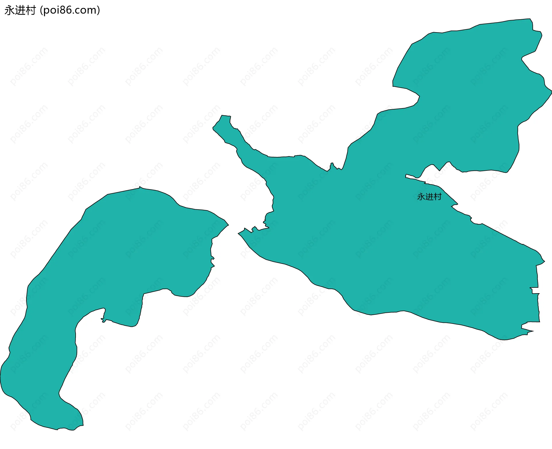 永进村边界地图