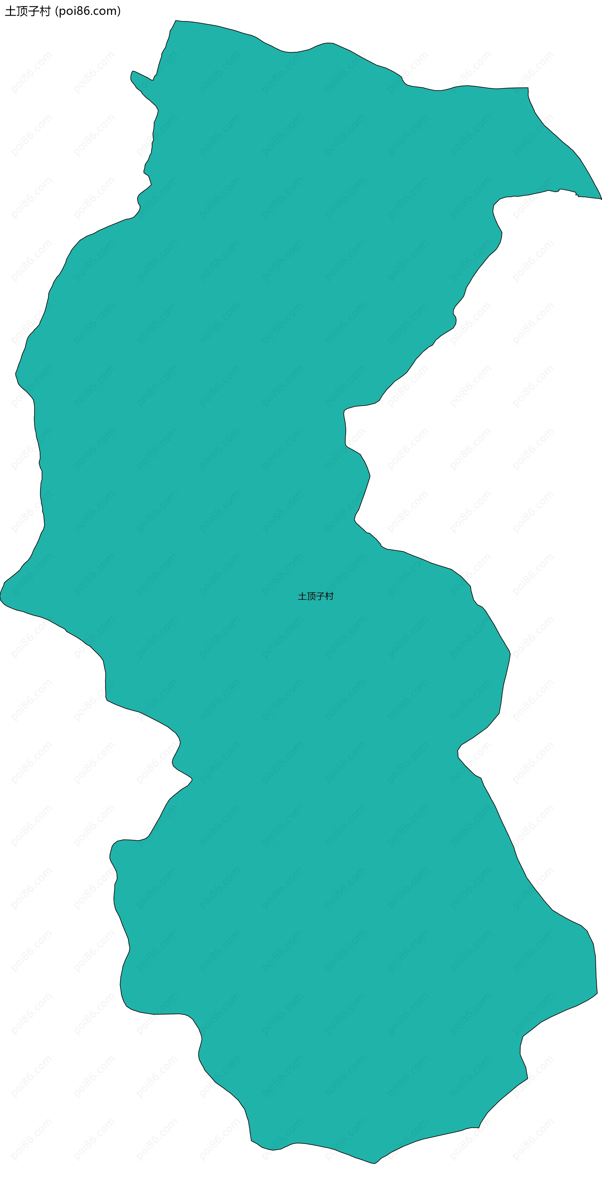 土顶子村边界地图