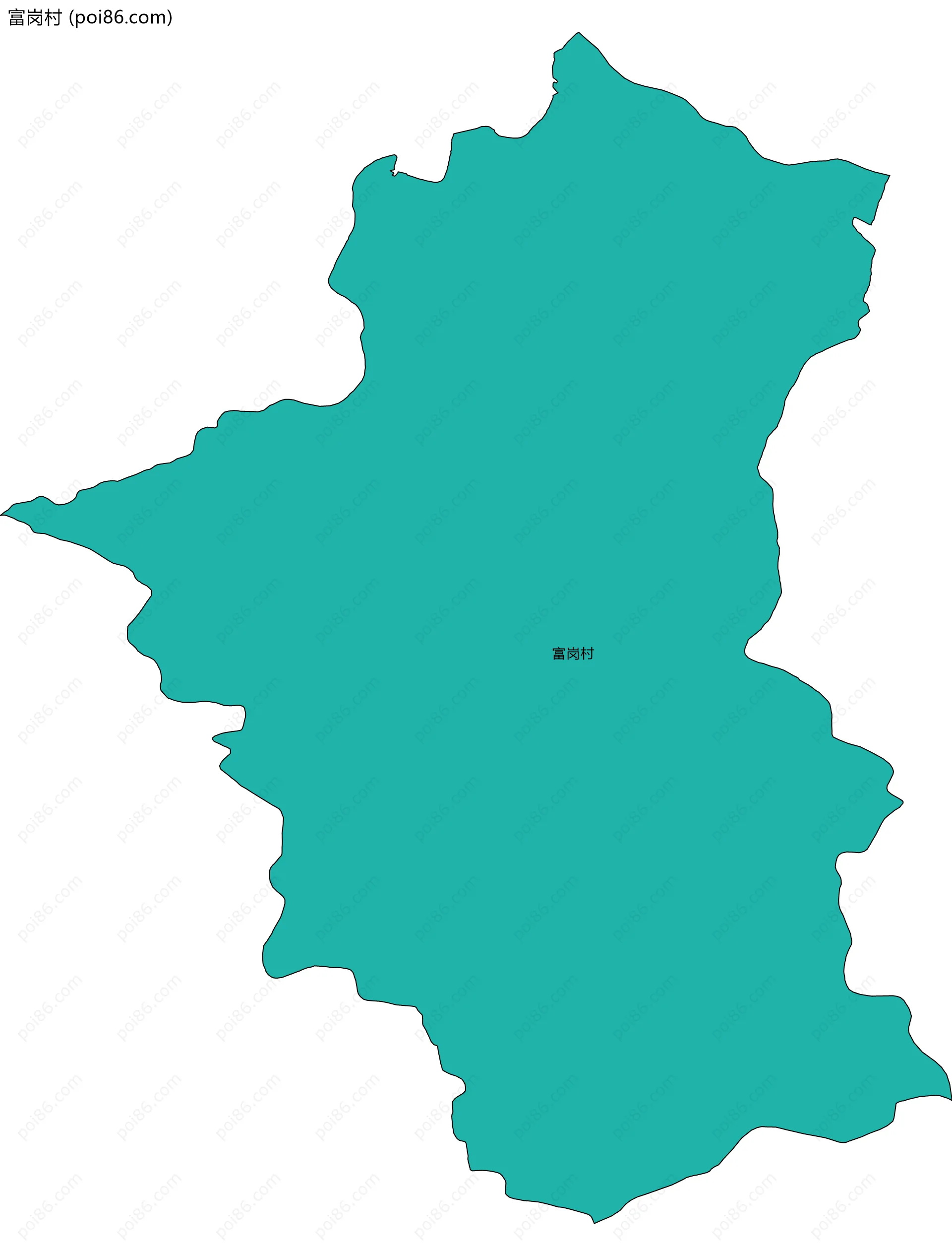 富岗村边界地图