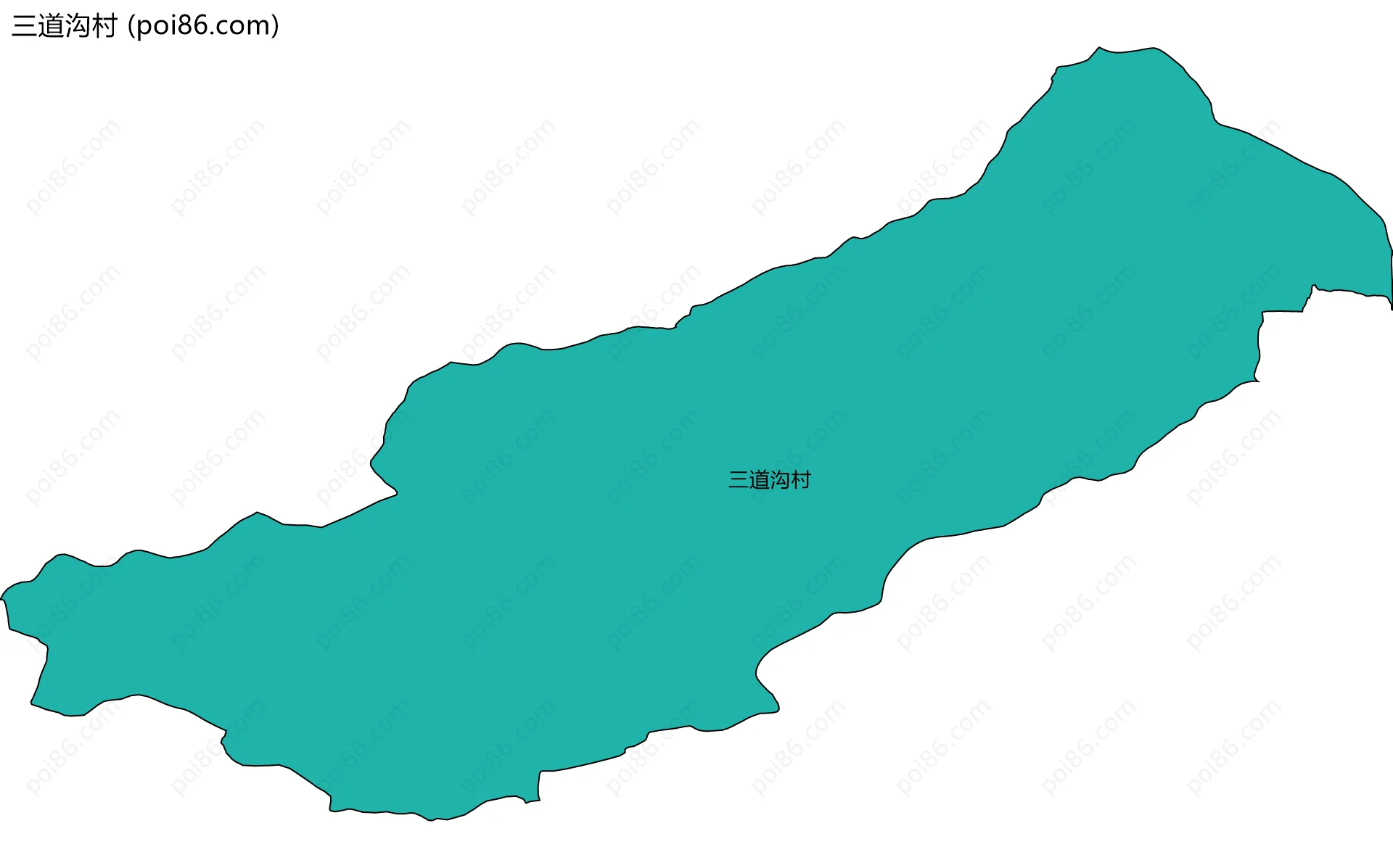 三道沟村边界地图