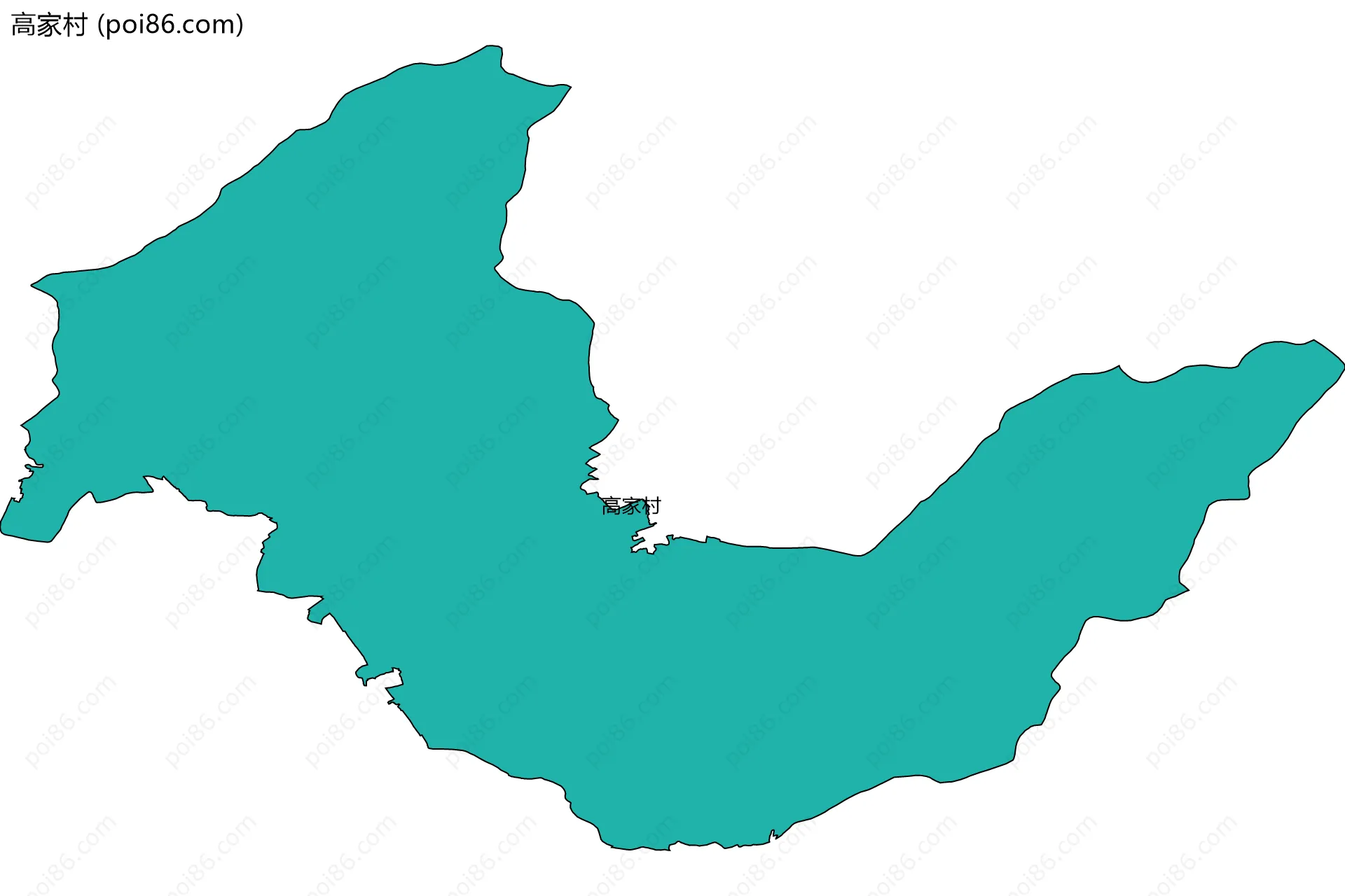 高家村边界地图