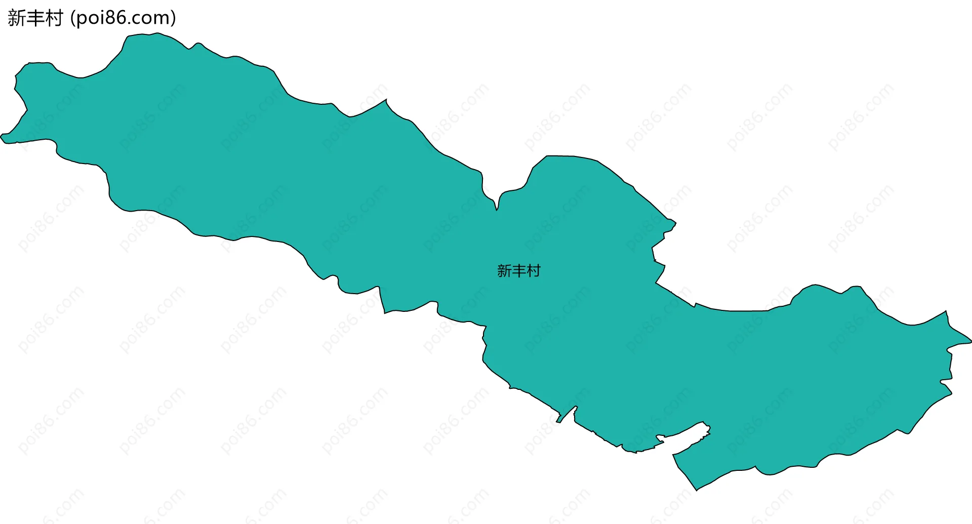 新丰村边界地图