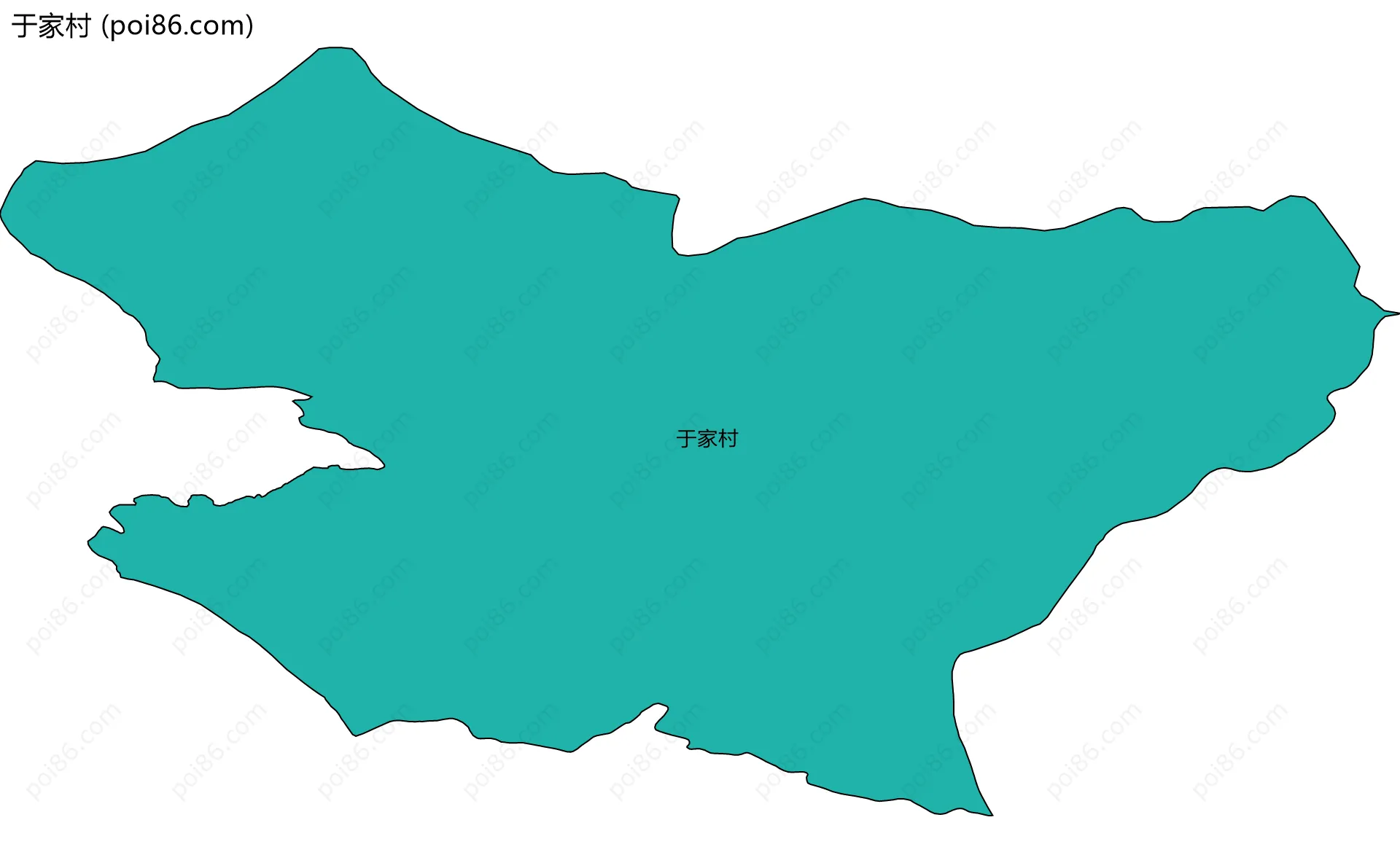 于家村边界地图