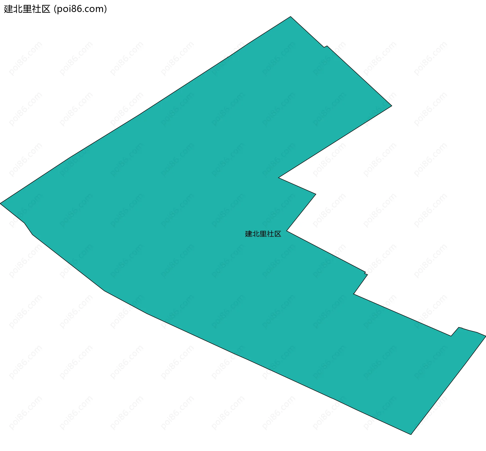 建北里社区边界地图