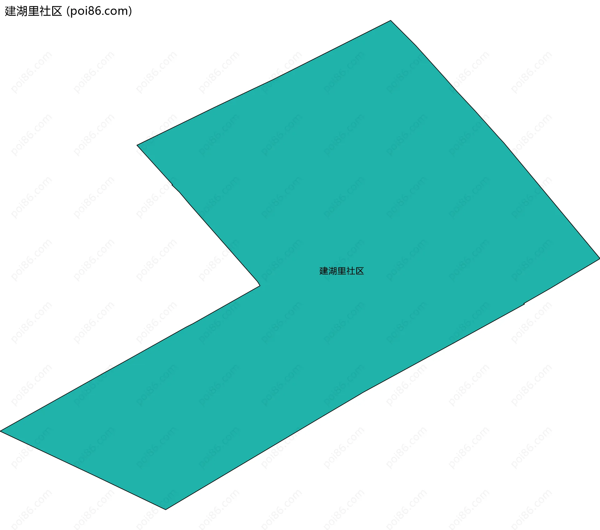 建湖里社区边界地图