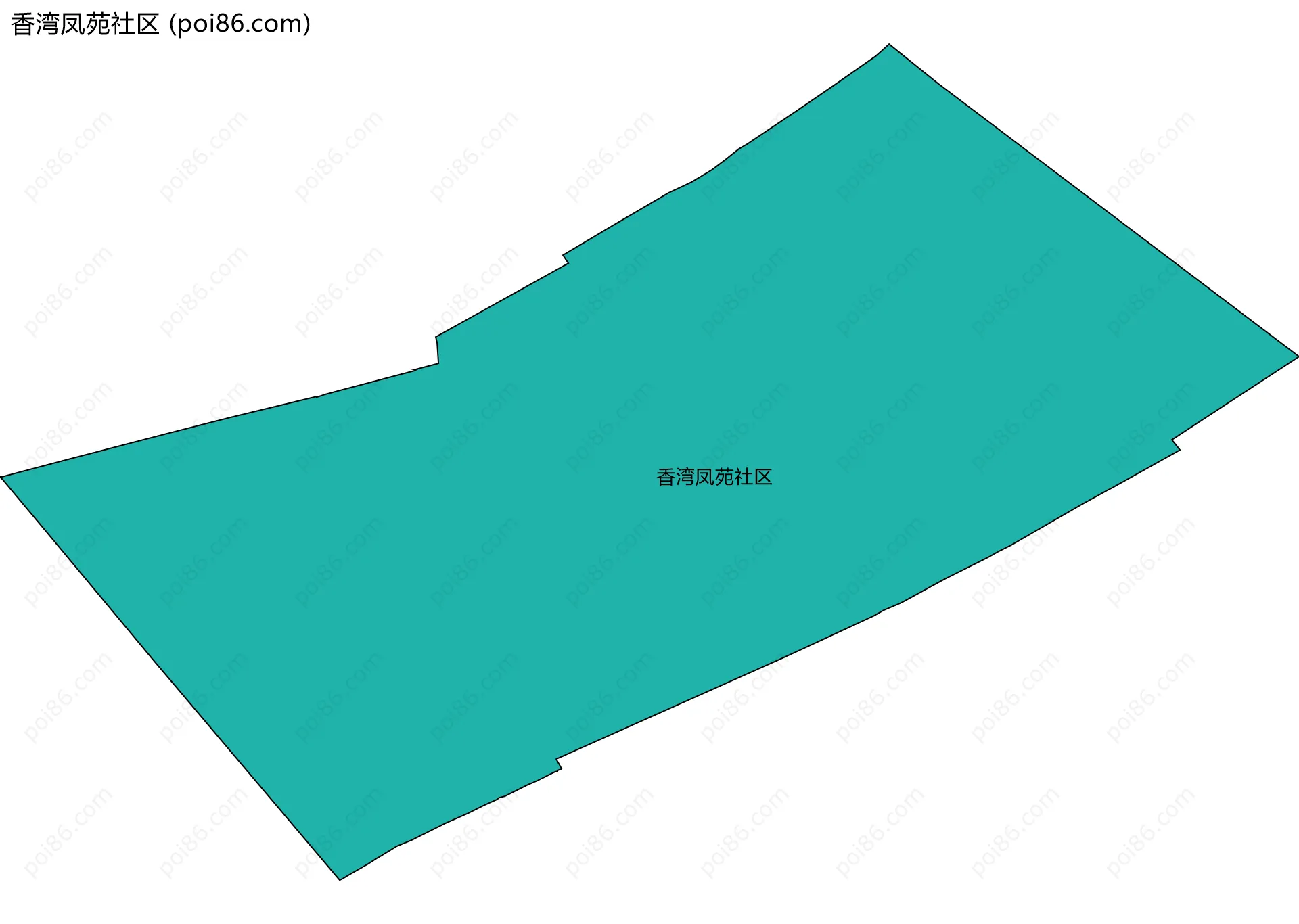 香湾凤苑社区边界地图