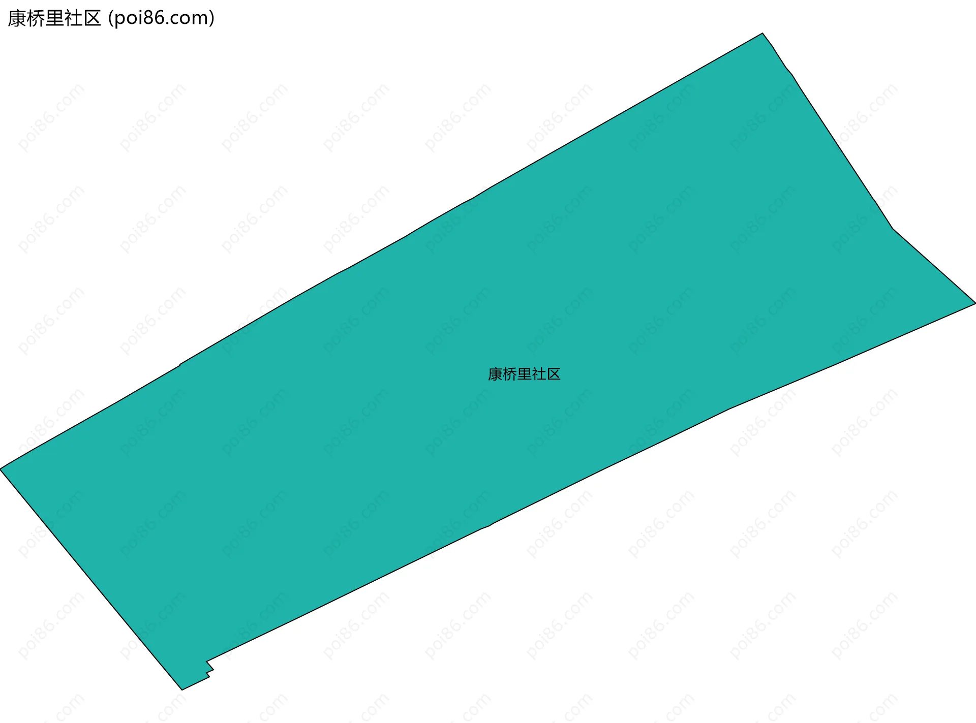 康桥里社区边界地图
