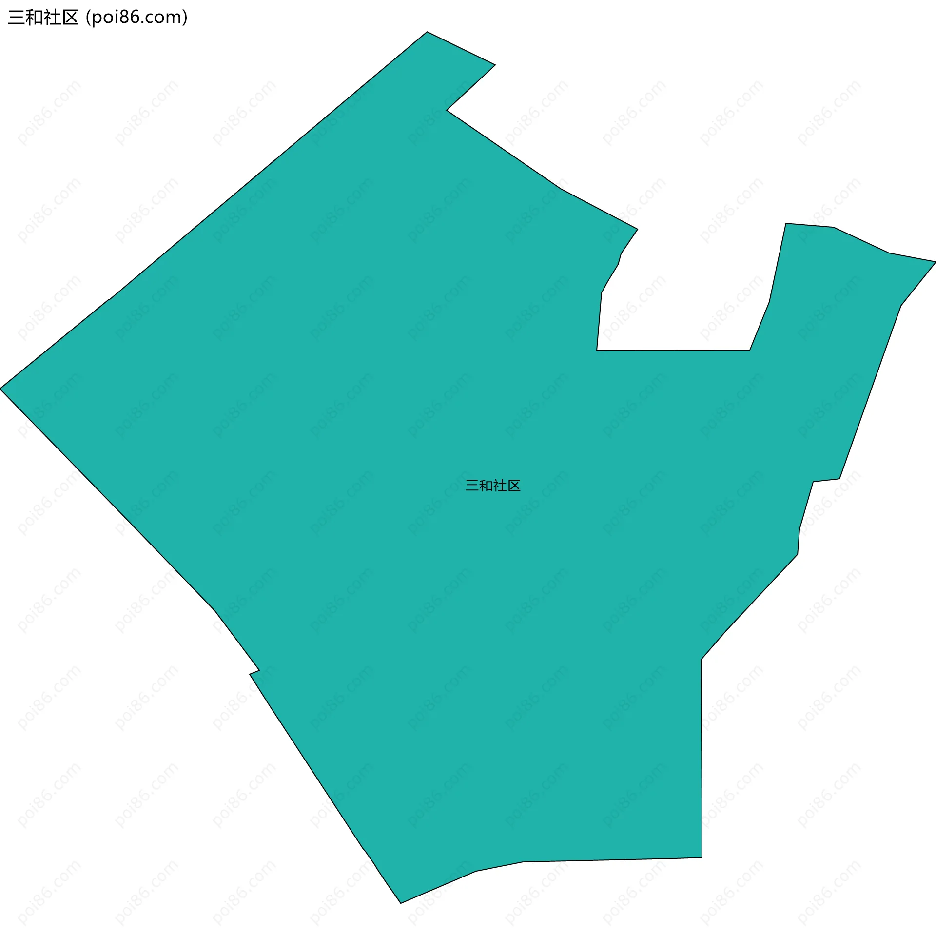 三和社区边界地图