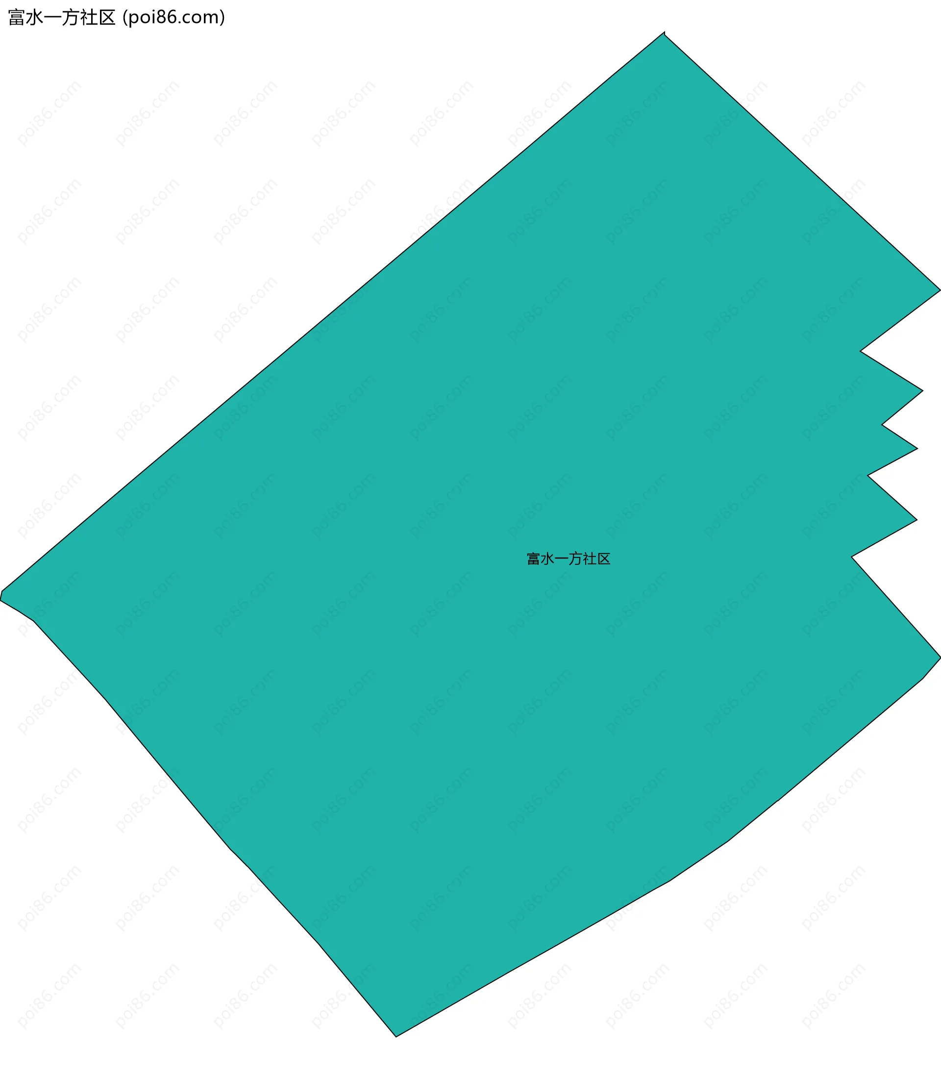 富水一方社区边界地图