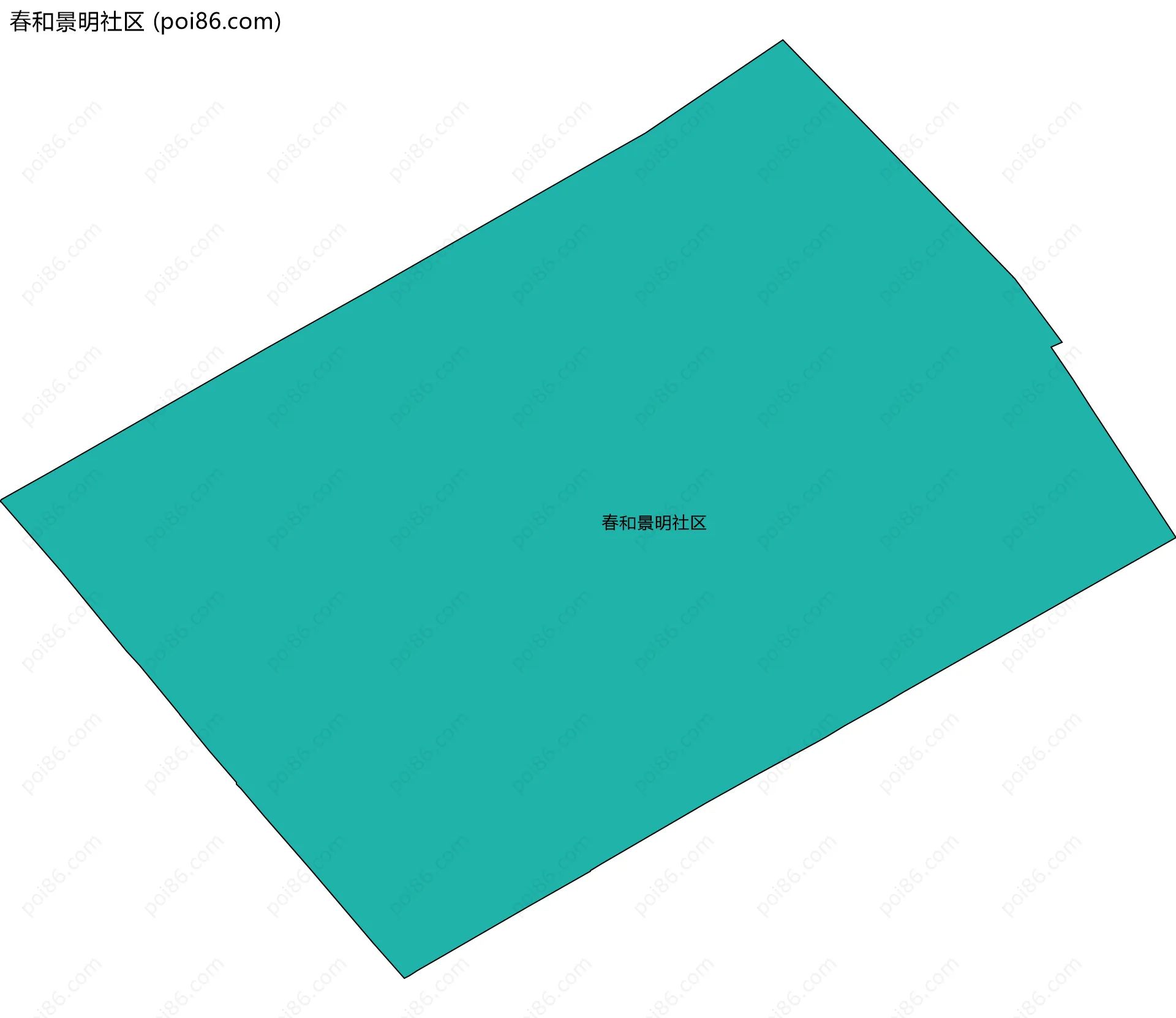 春和景明社区边界地图