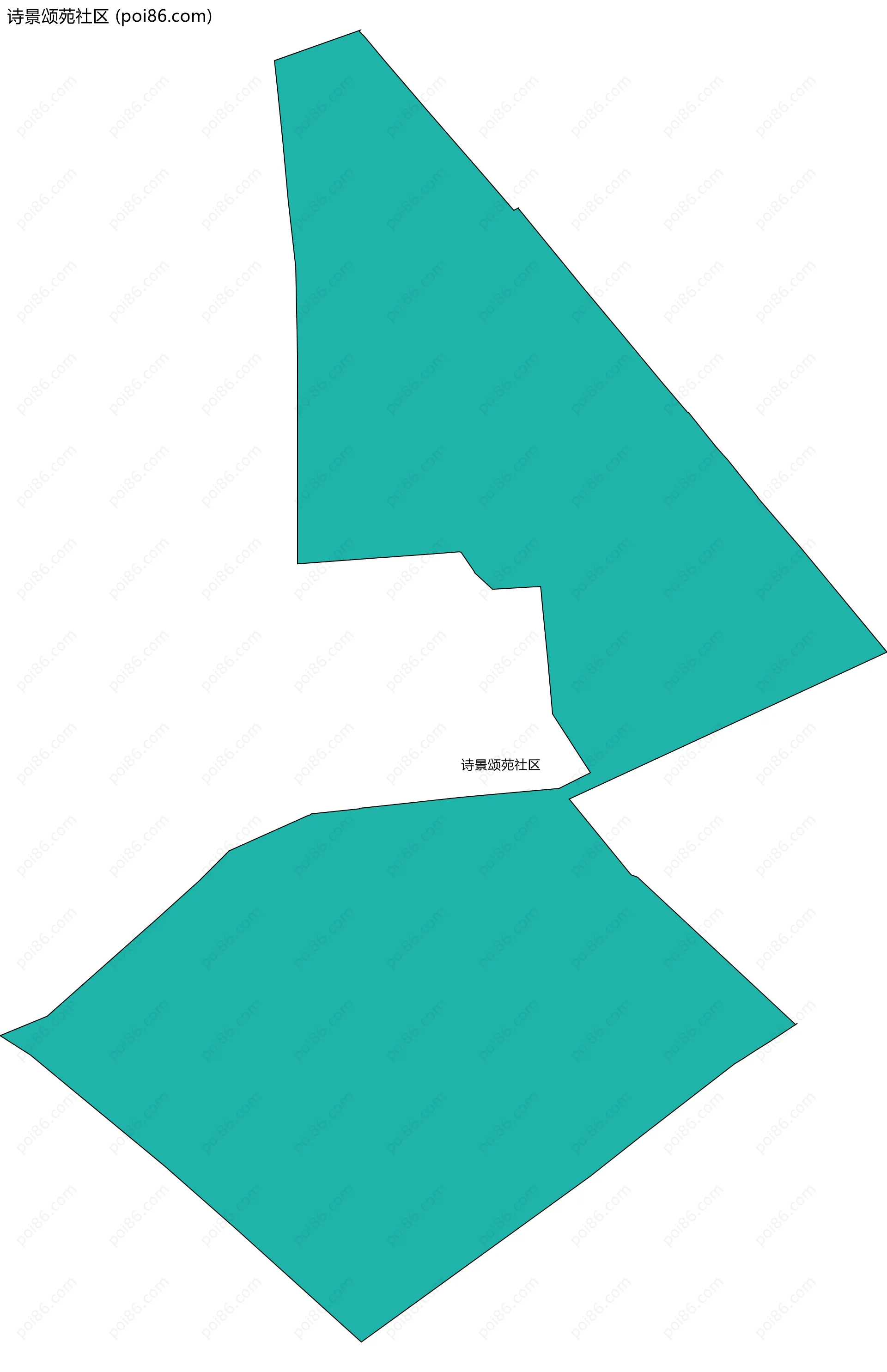 诗景颂苑社区边界地图