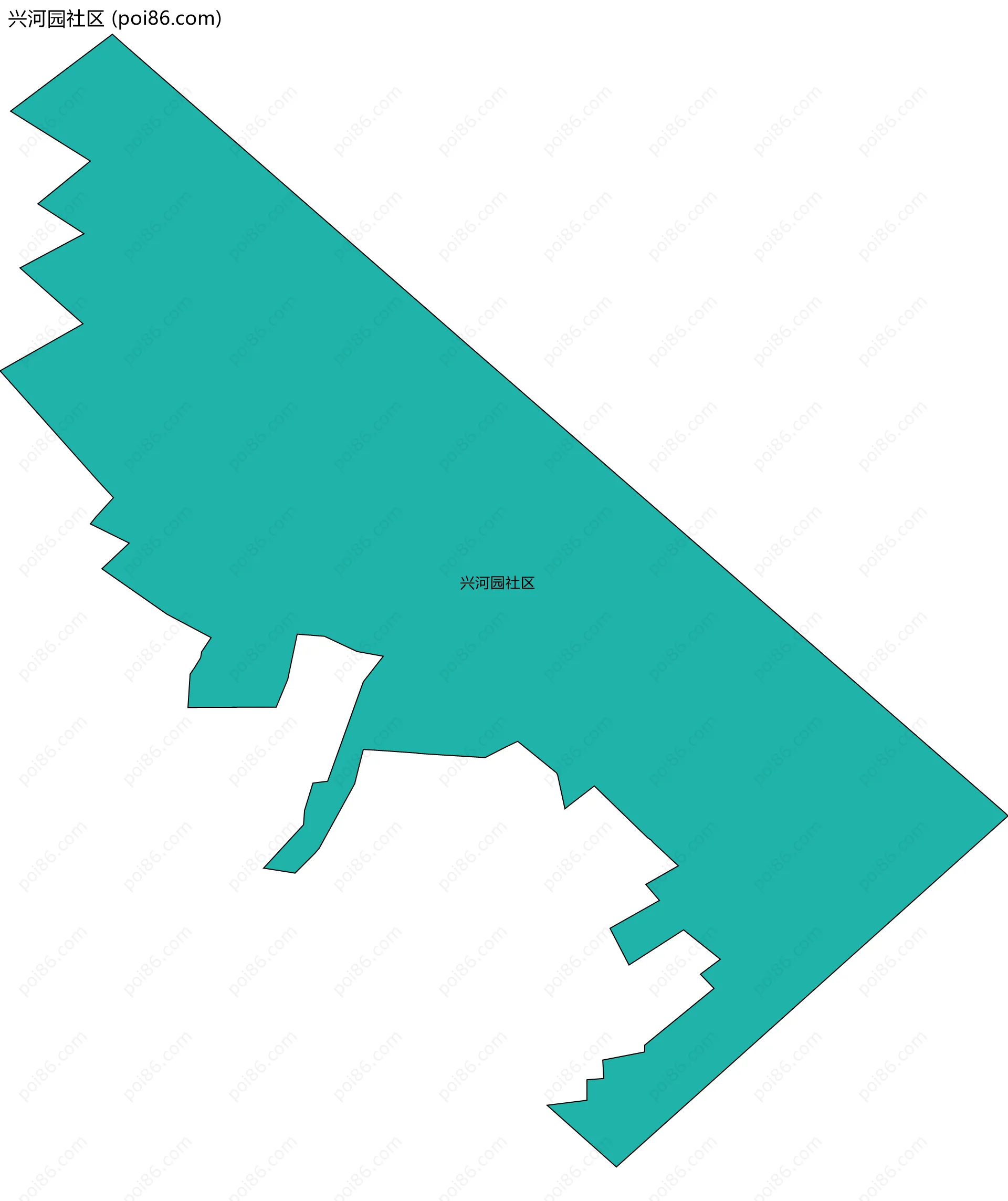 兴河园社区边界地图