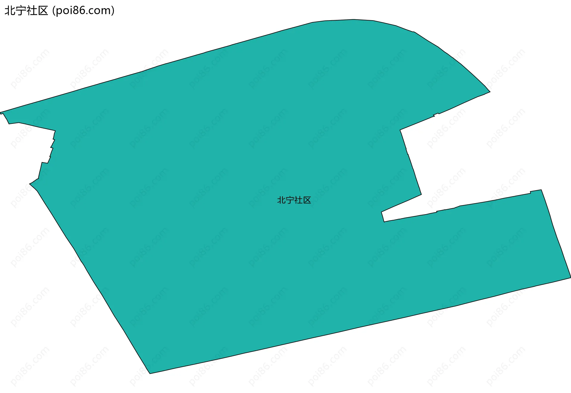 北宁社区边界地图