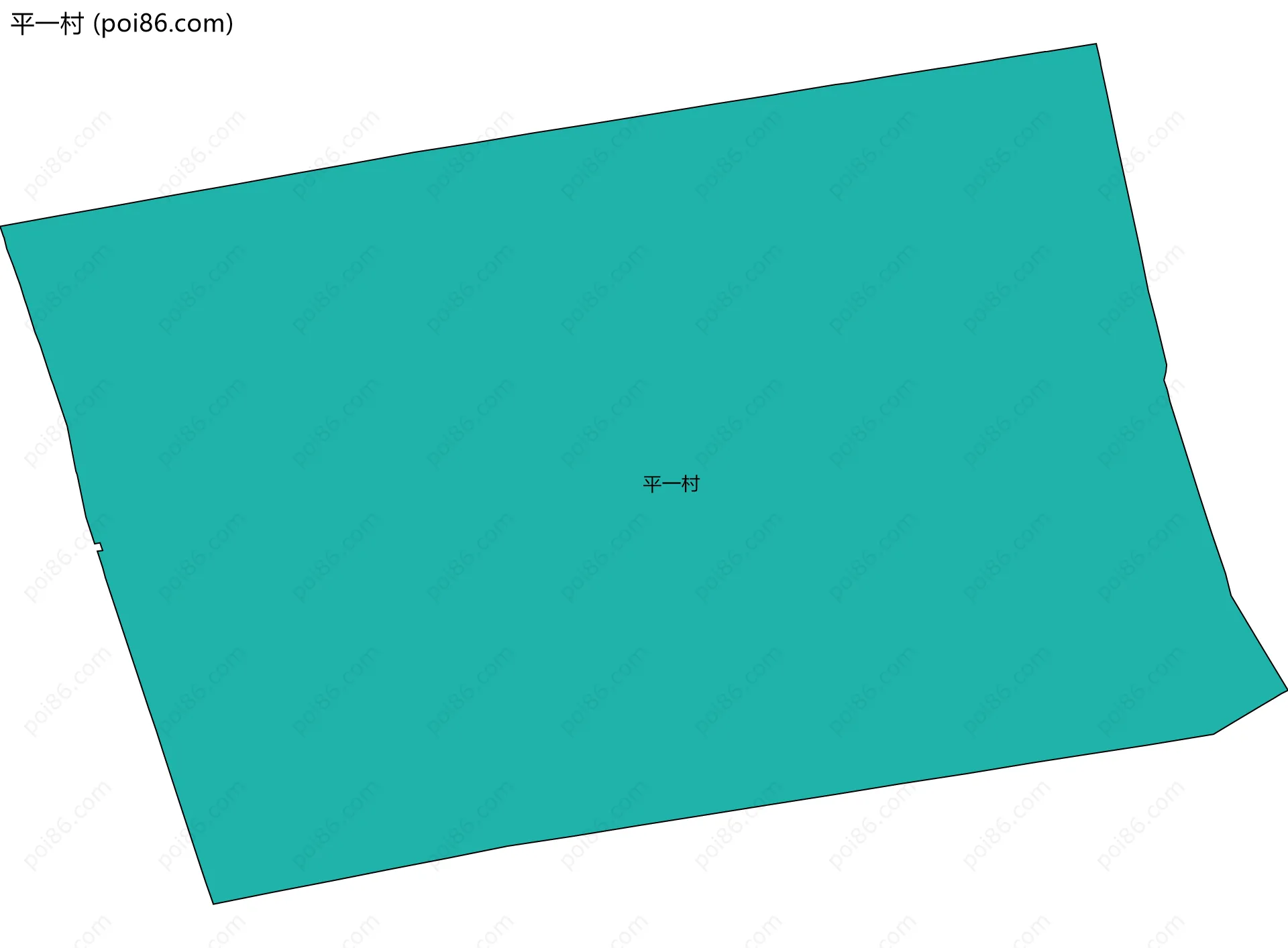 平一村边界地图