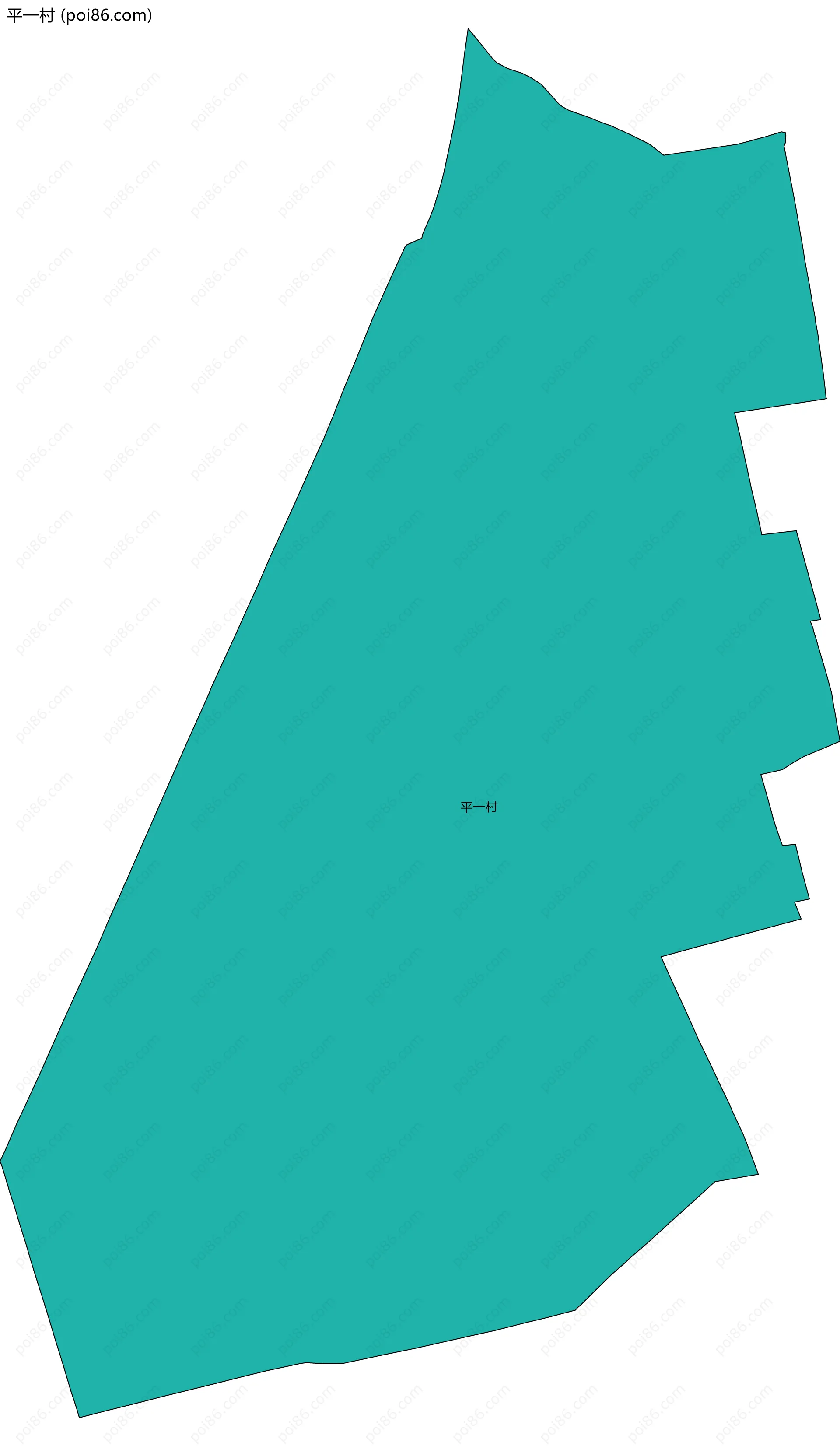 平一村边界地图