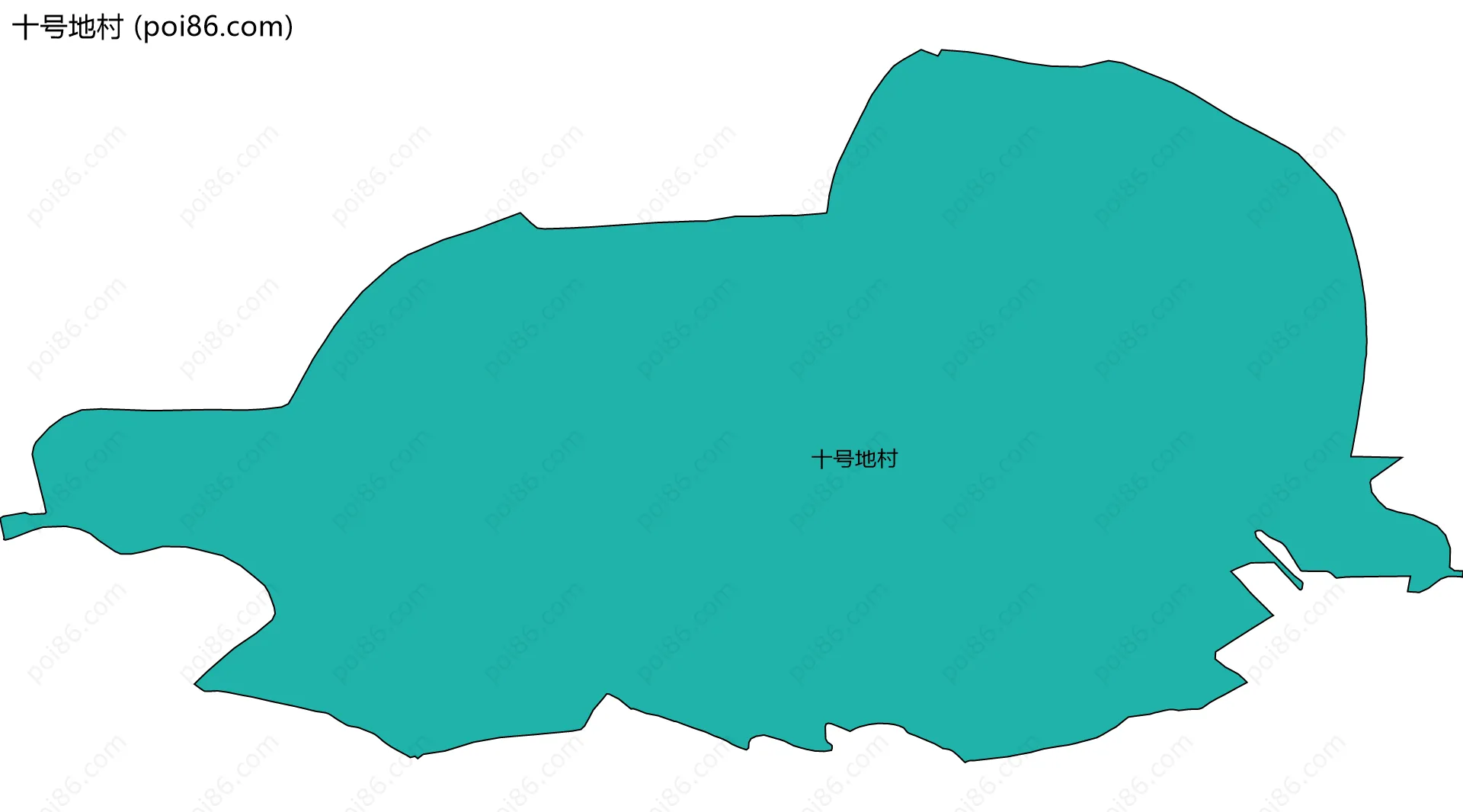 十号地村边界地图