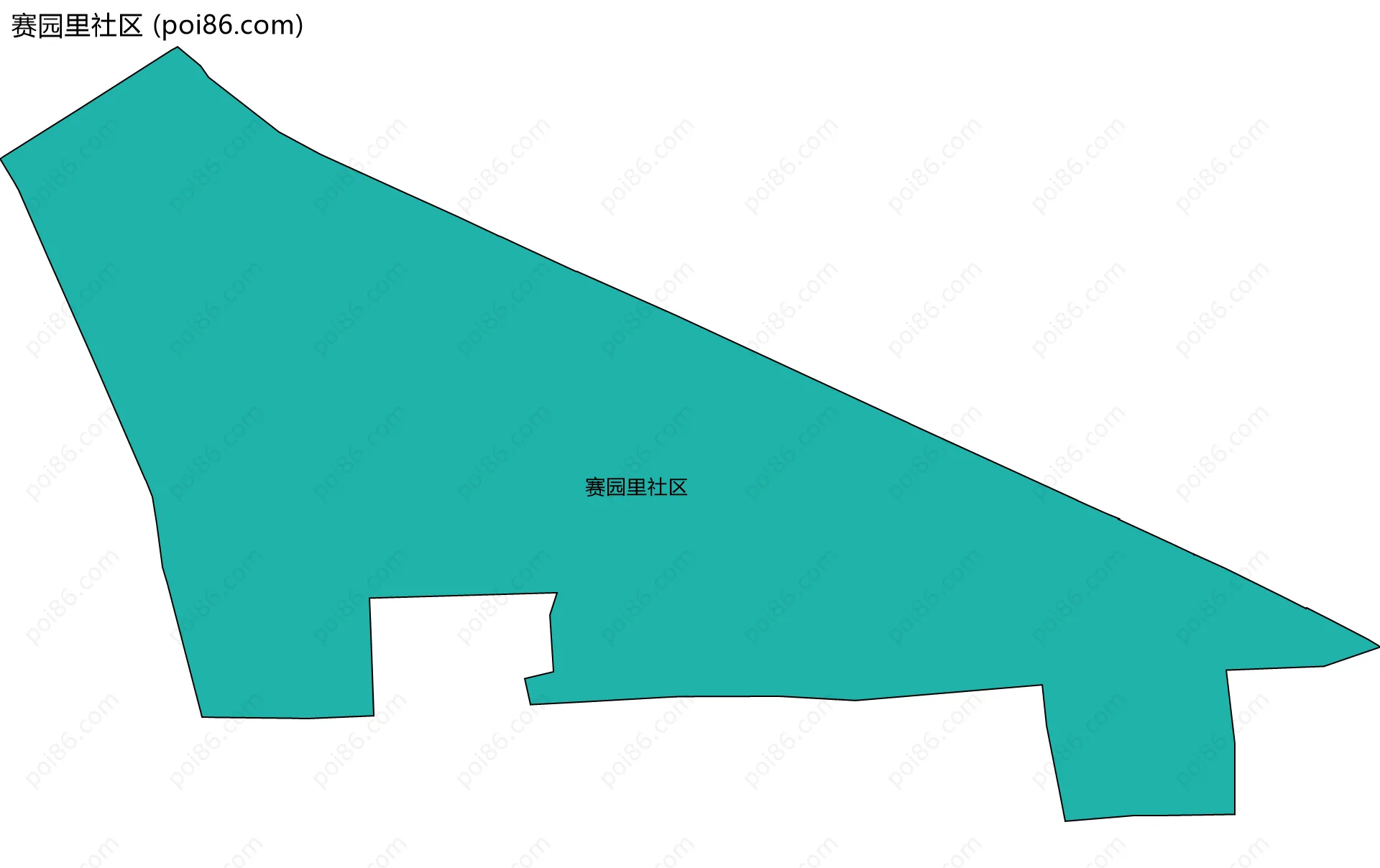 赛园里社区边界地图