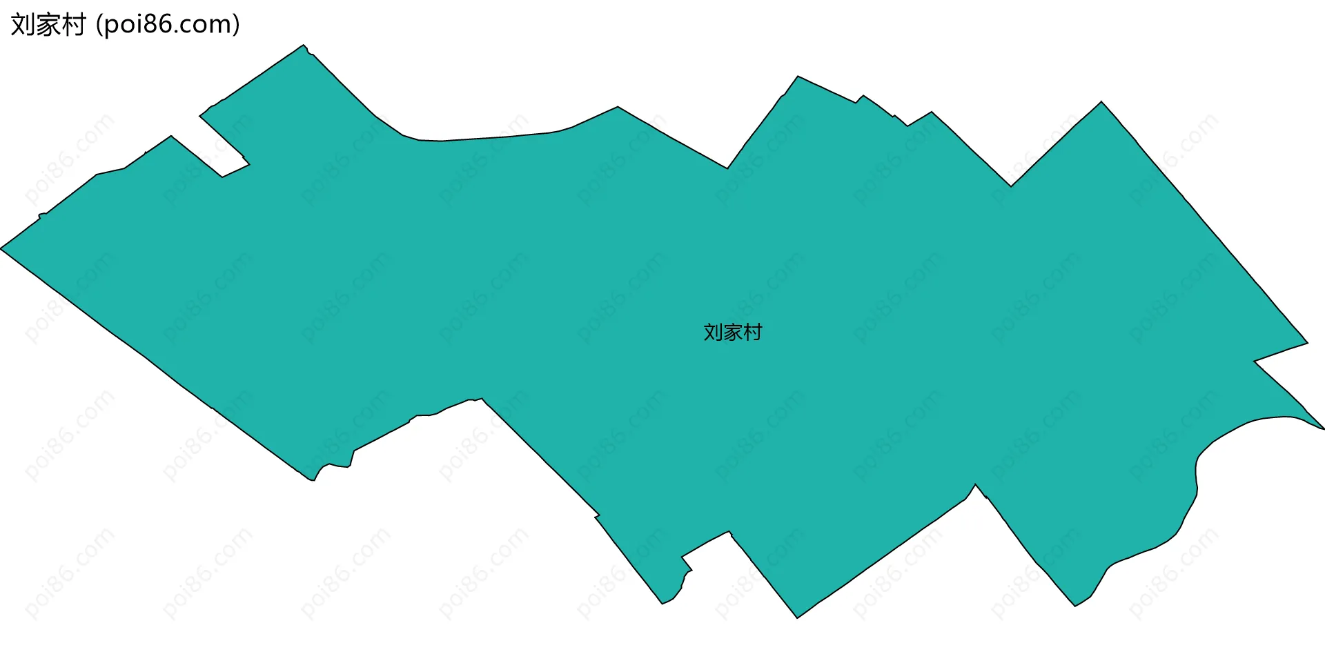 刘家村边界地图