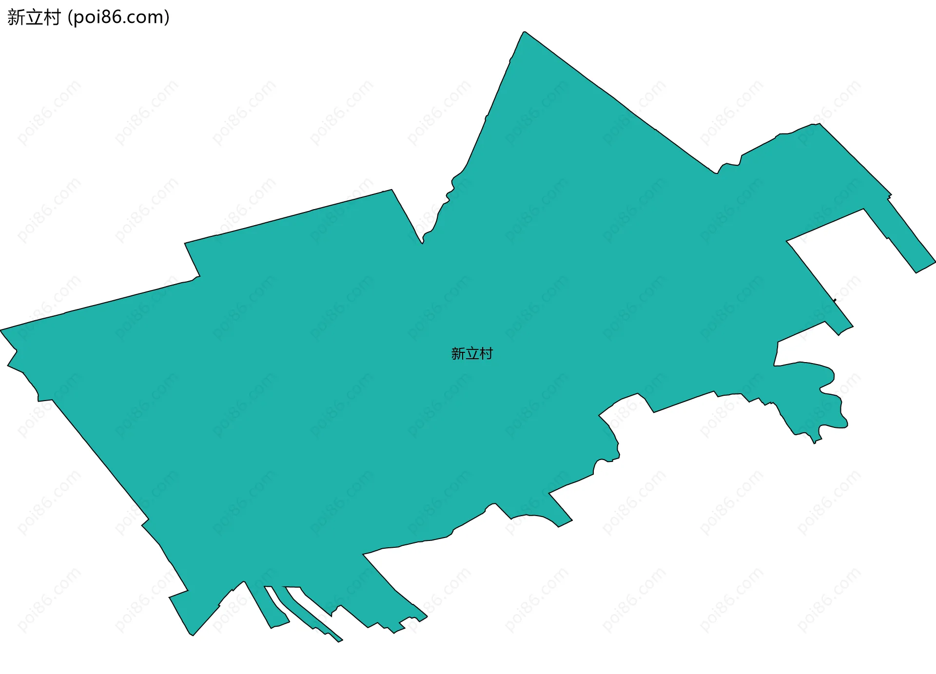 新立村边界地图