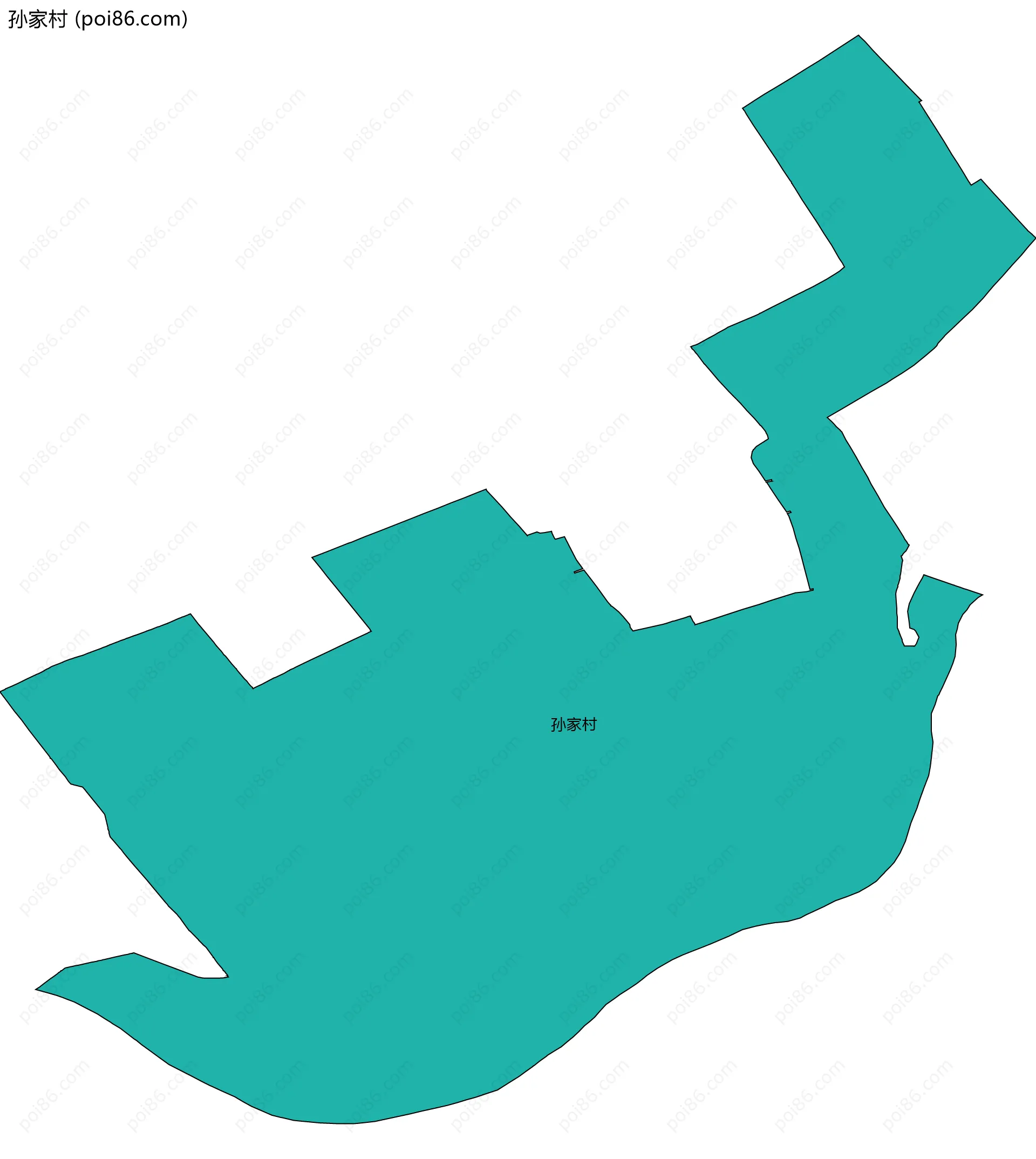 孙家村边界地图