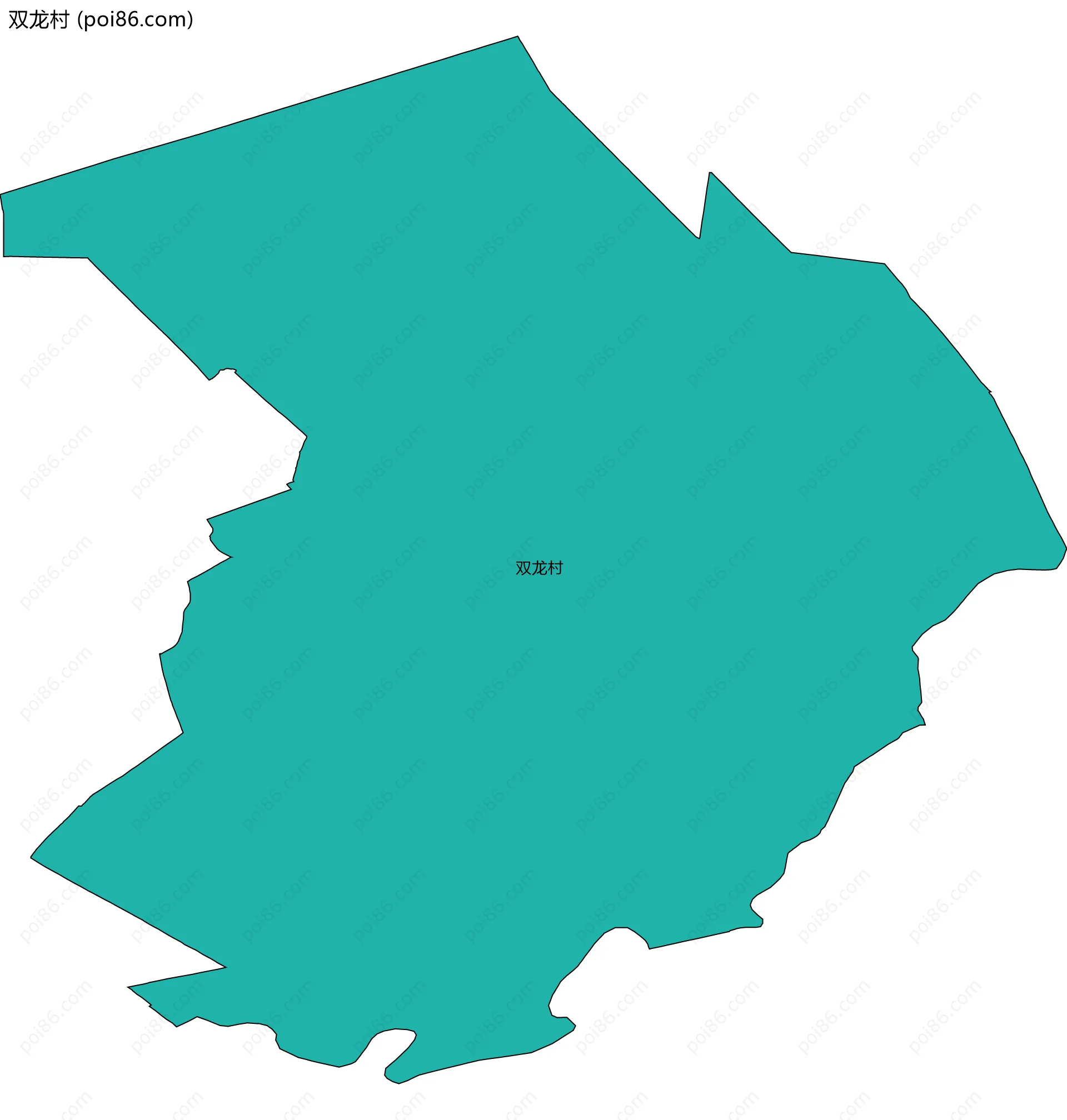 双龙村边界地图