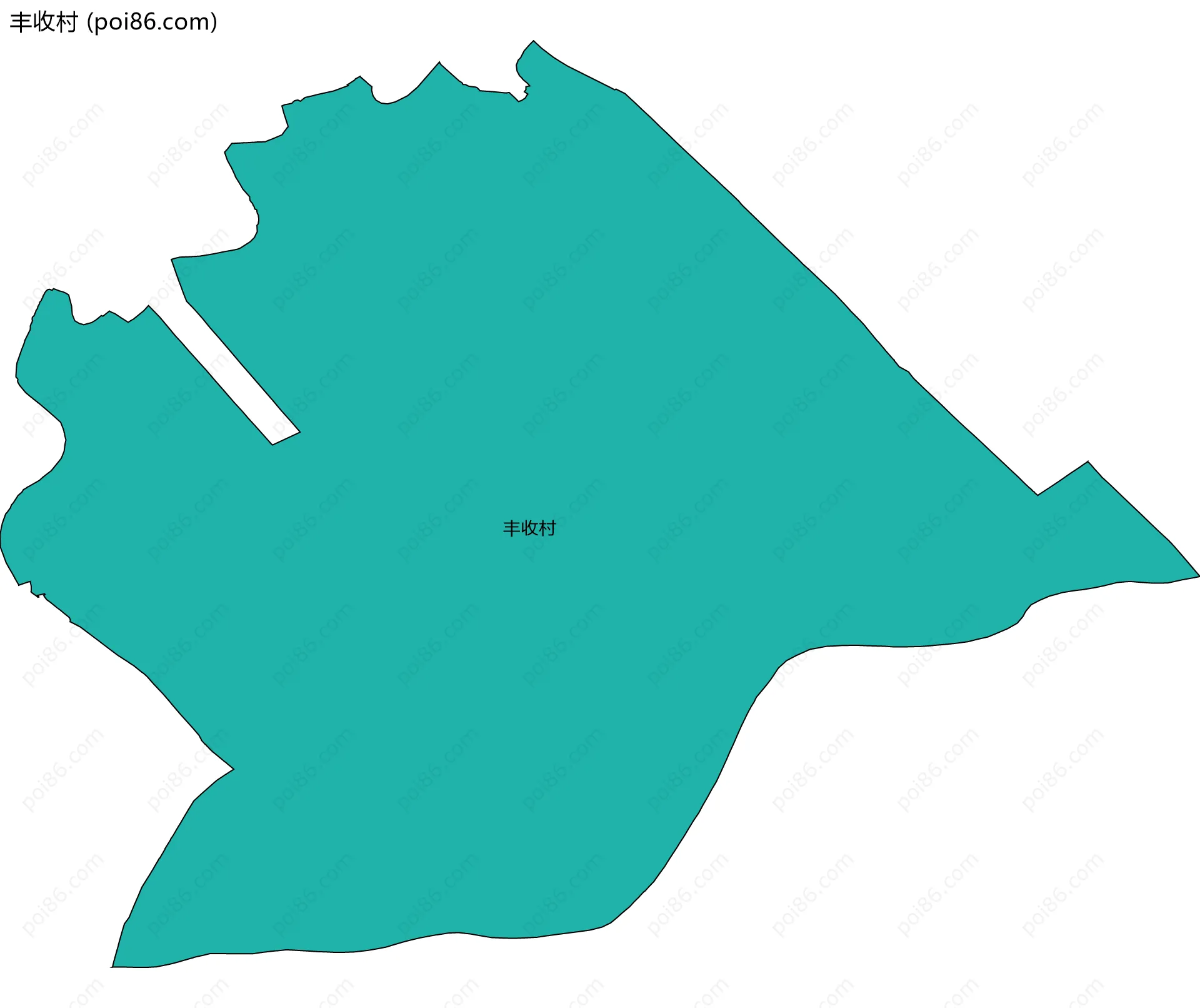丰收村边界地图