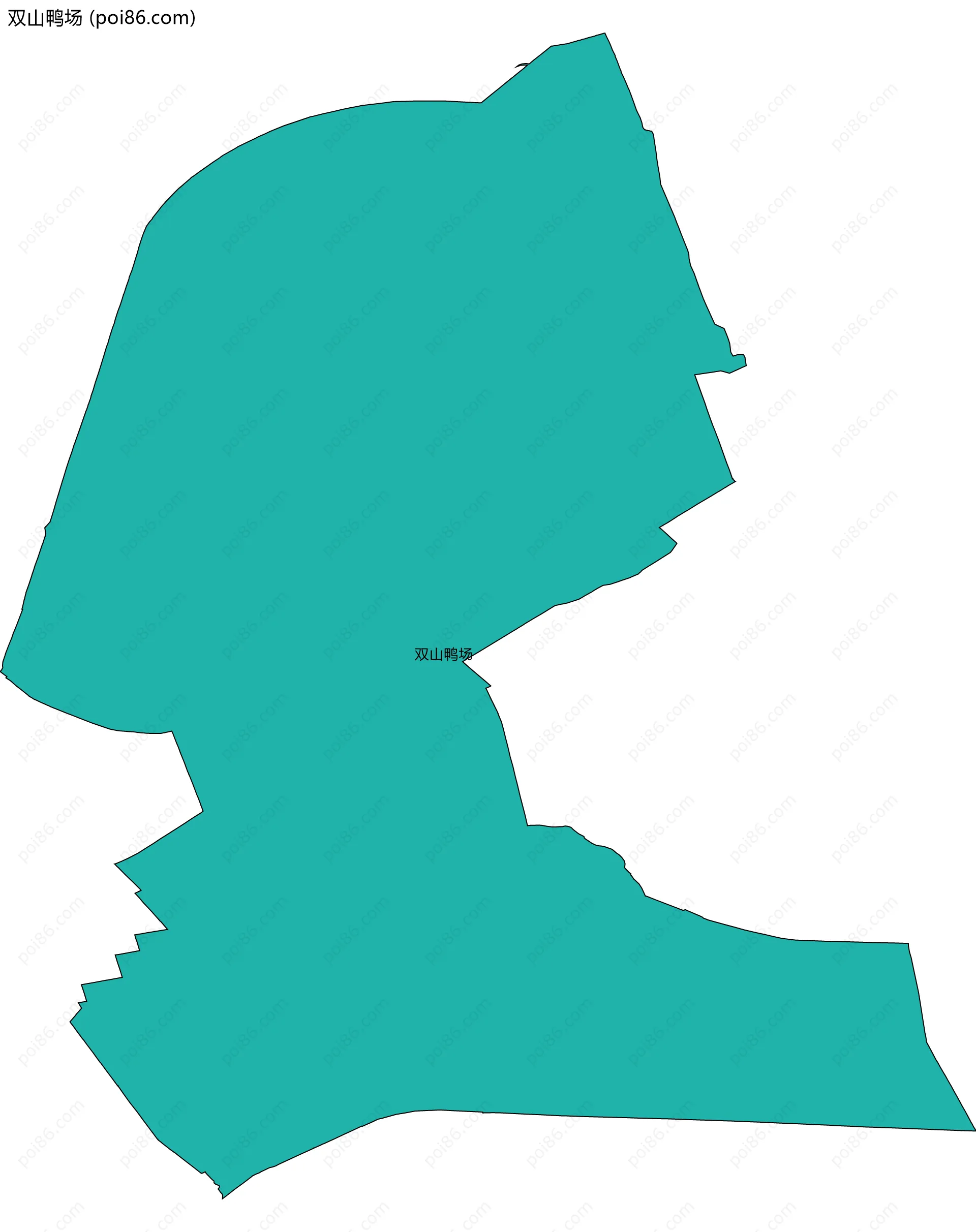 双山鸭场边界地图