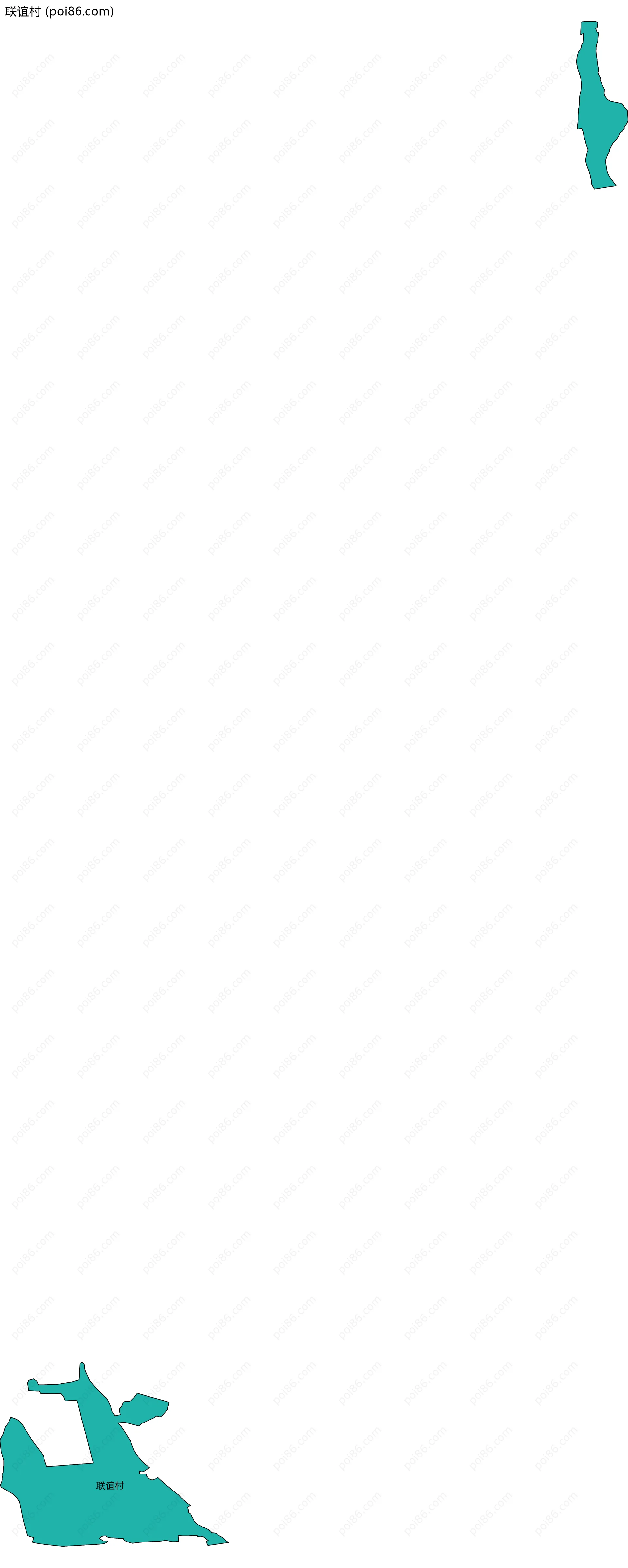 联谊村边界地图
