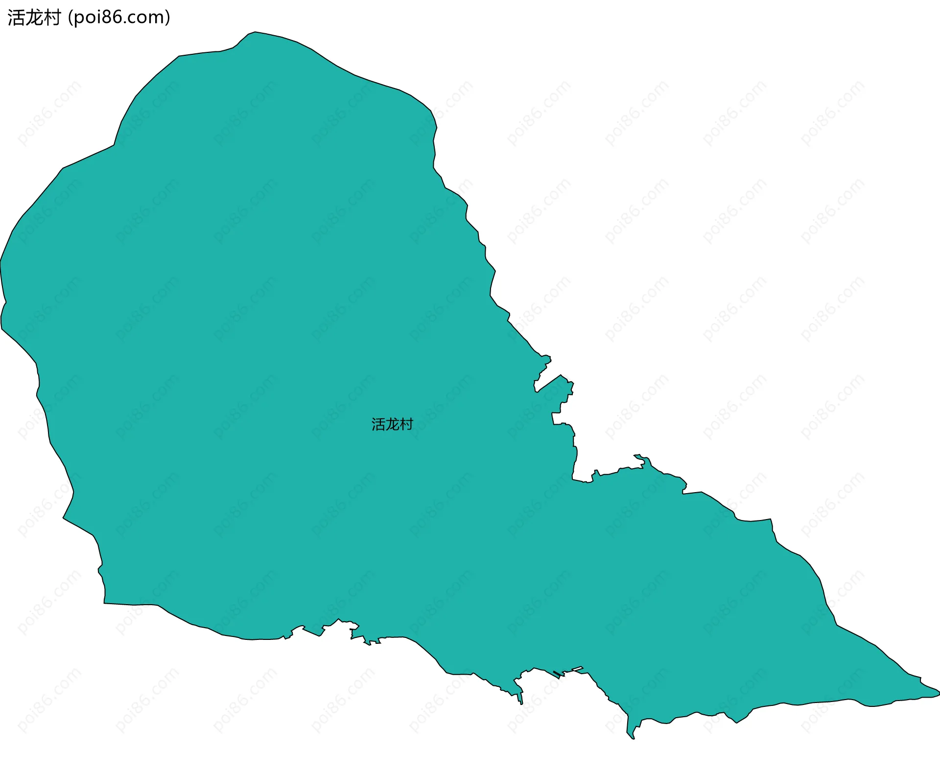 活龙村边界地图