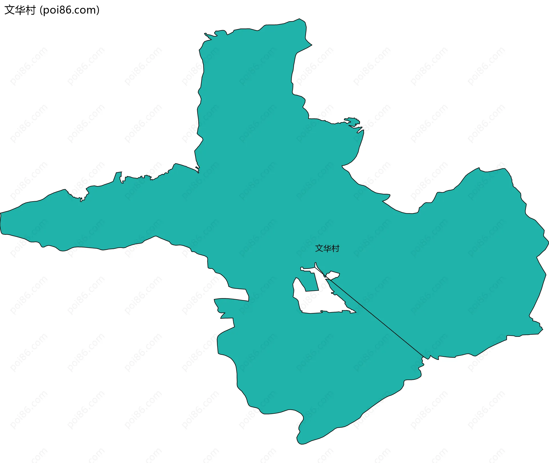 文华村边界地图