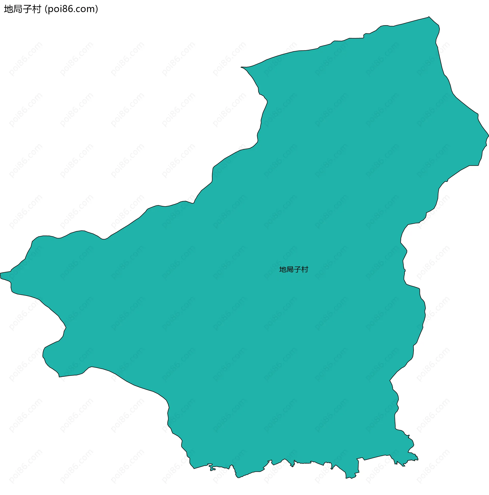 地局子村边界地图