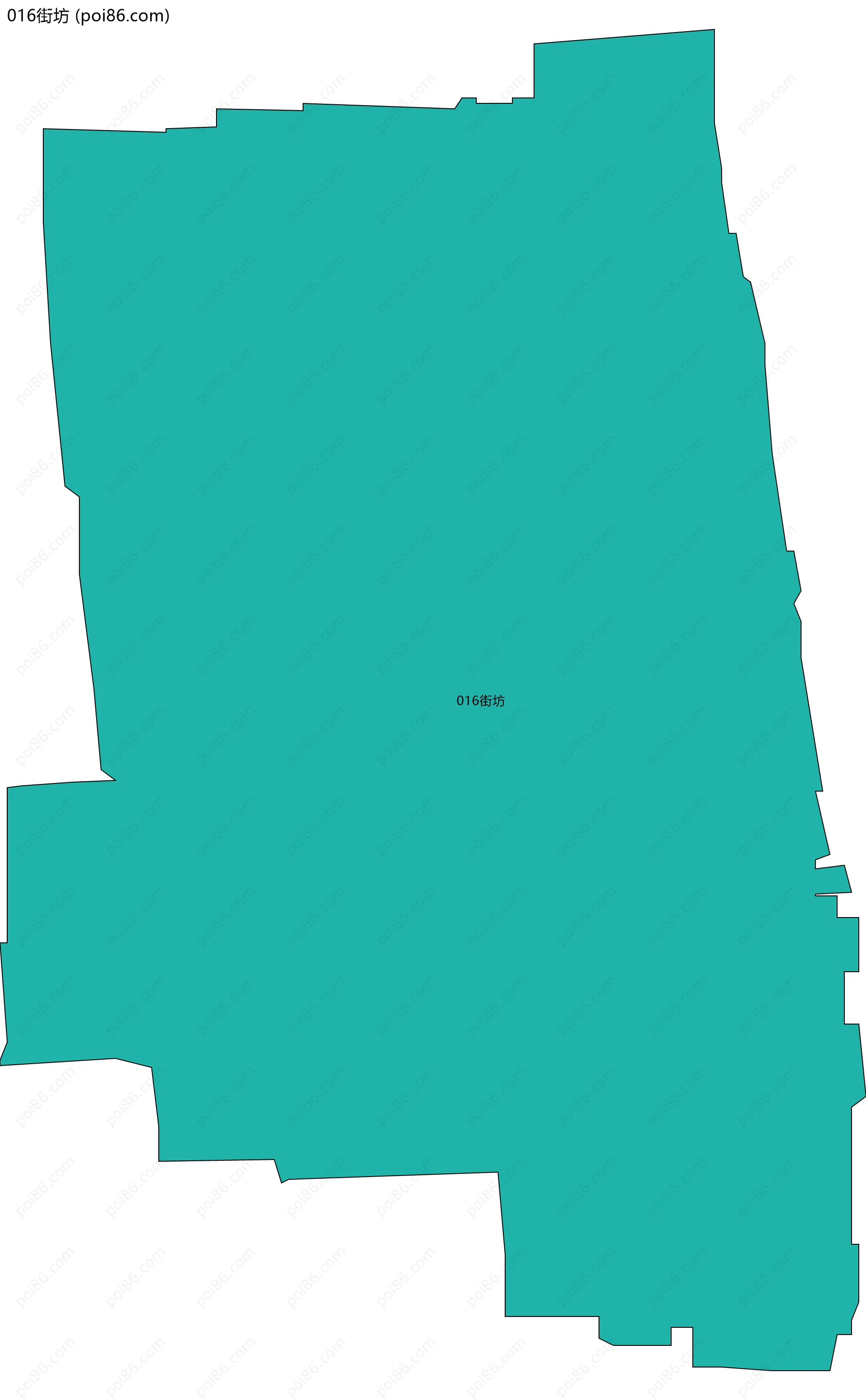016街坊边界地图