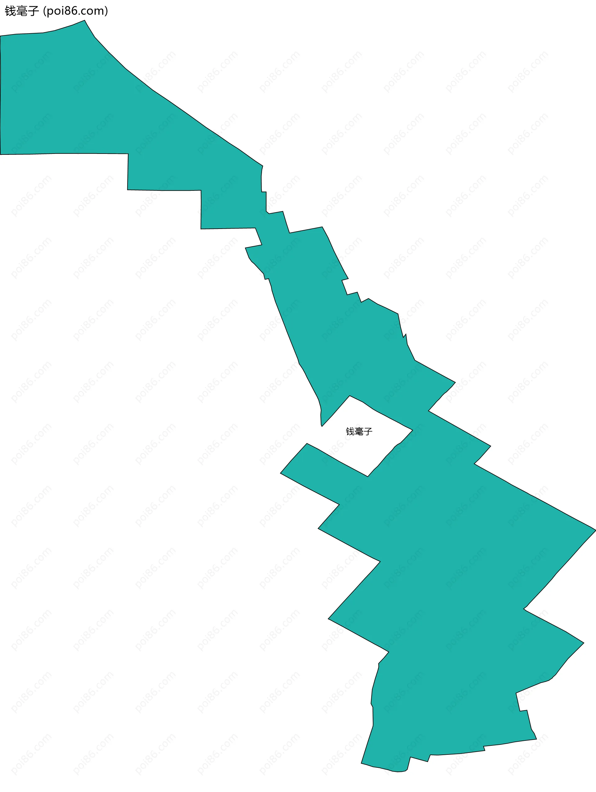 钱毫子边界地图