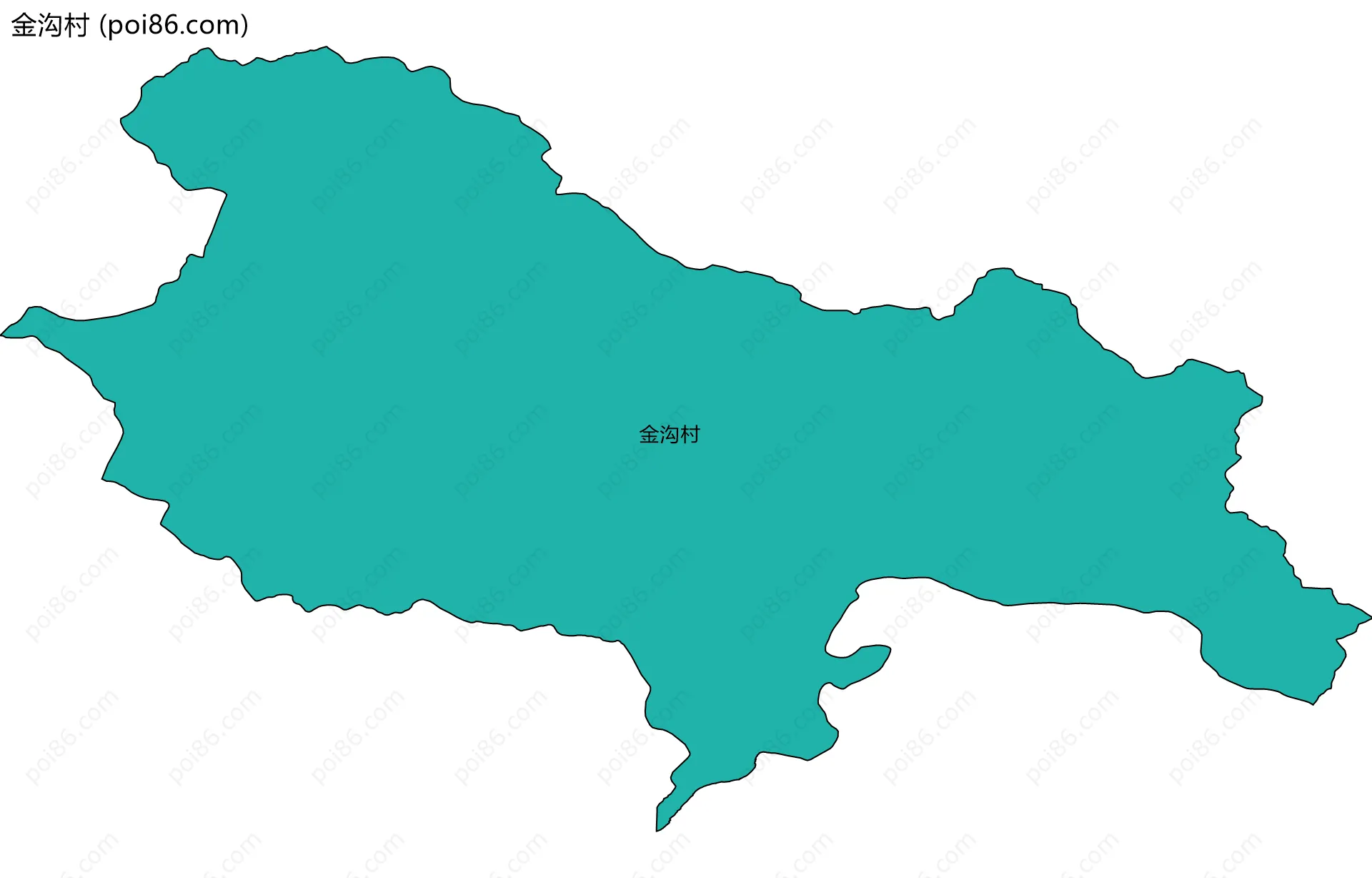 金沟村边界地图
