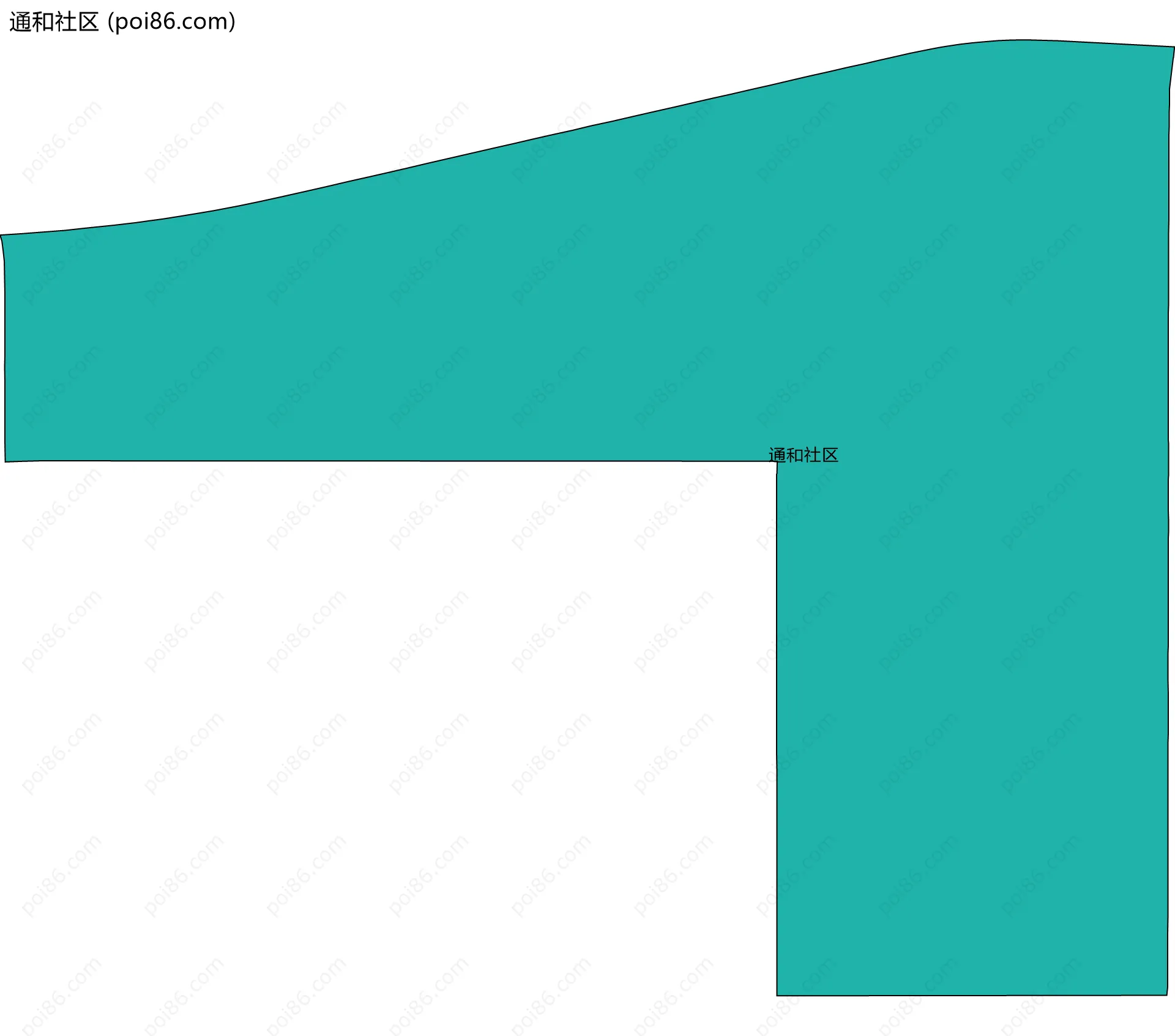 通和社区边界地图