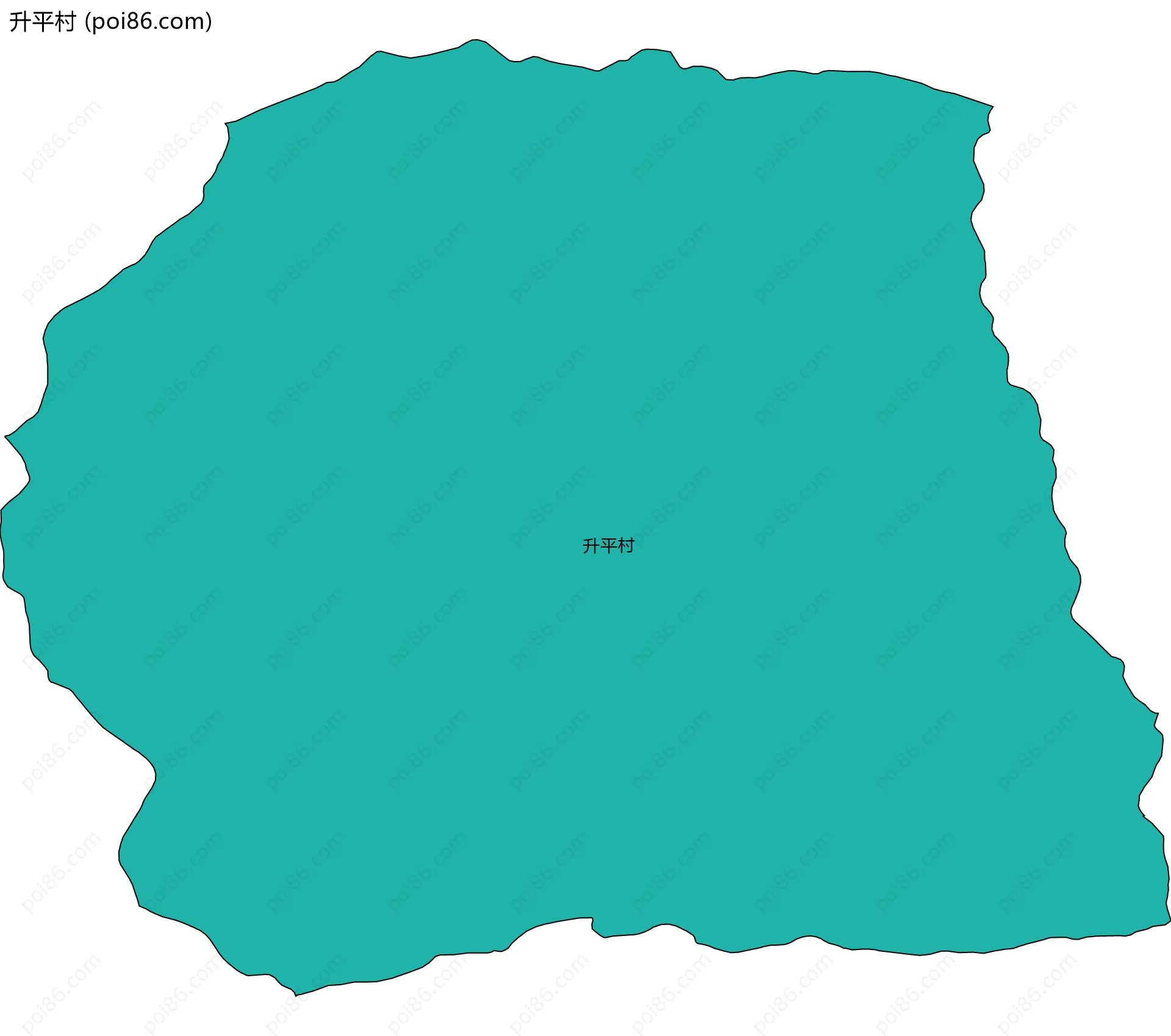 升平村边界地图