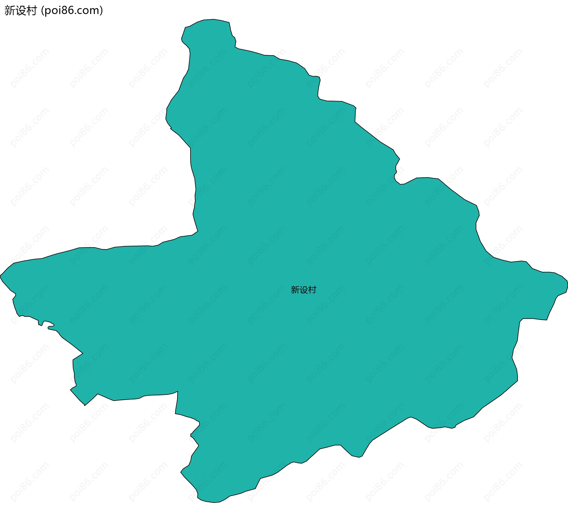 新设村边界地图