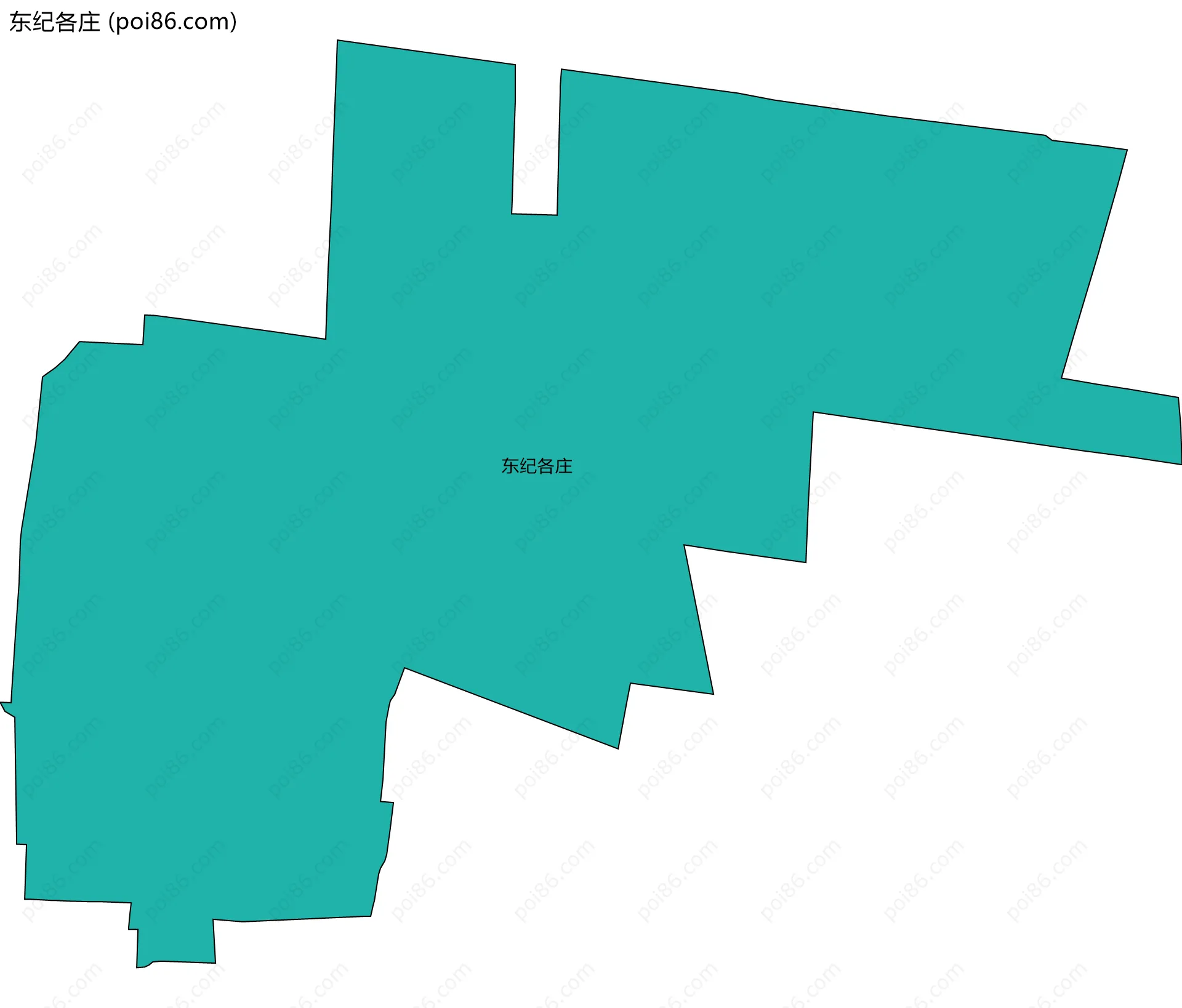 东纪各庄边界地图