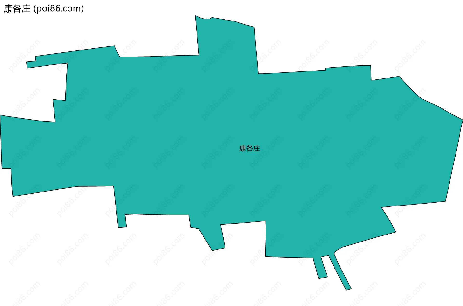 康各庄边界地图