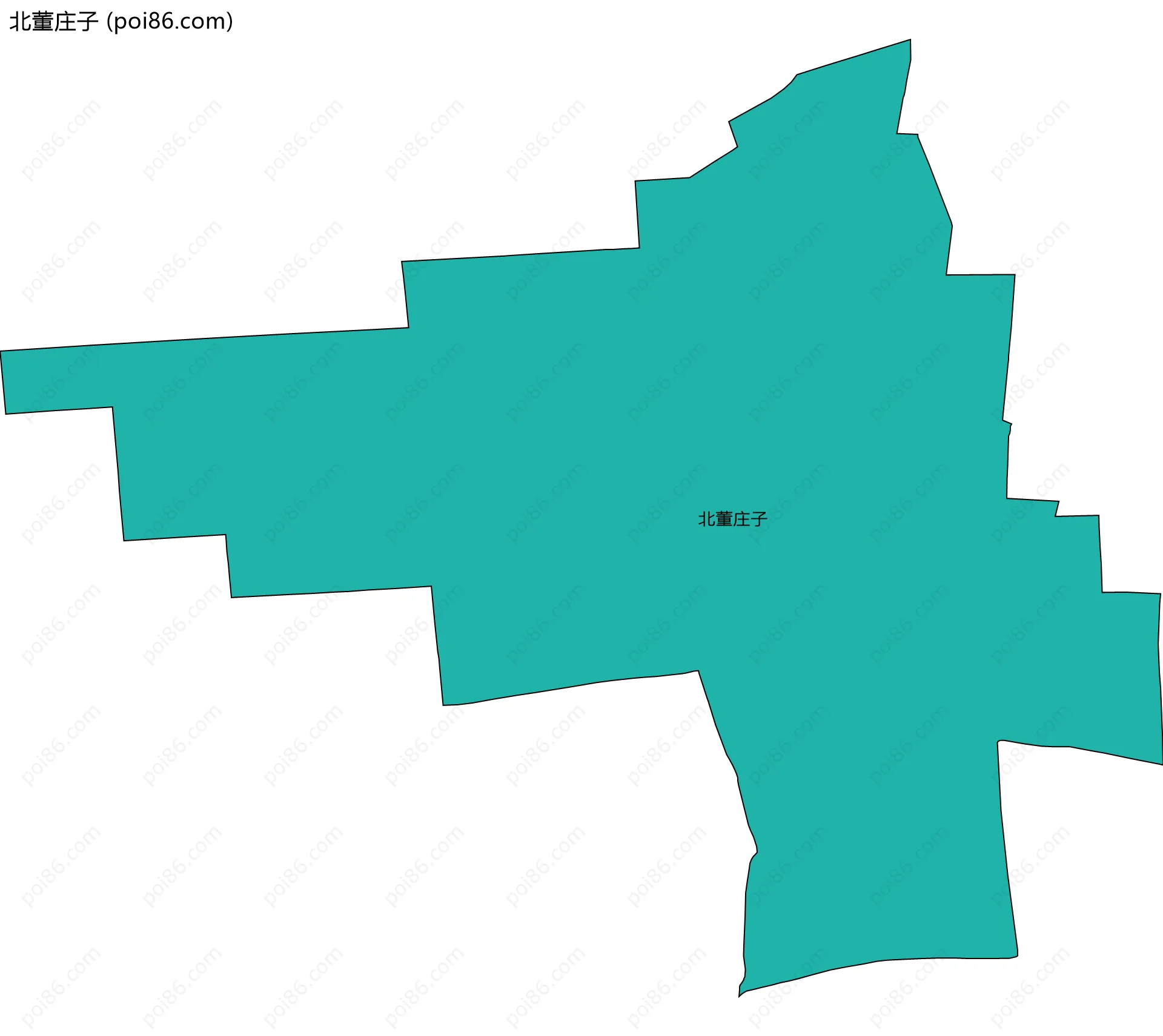 北董庄子边界地图