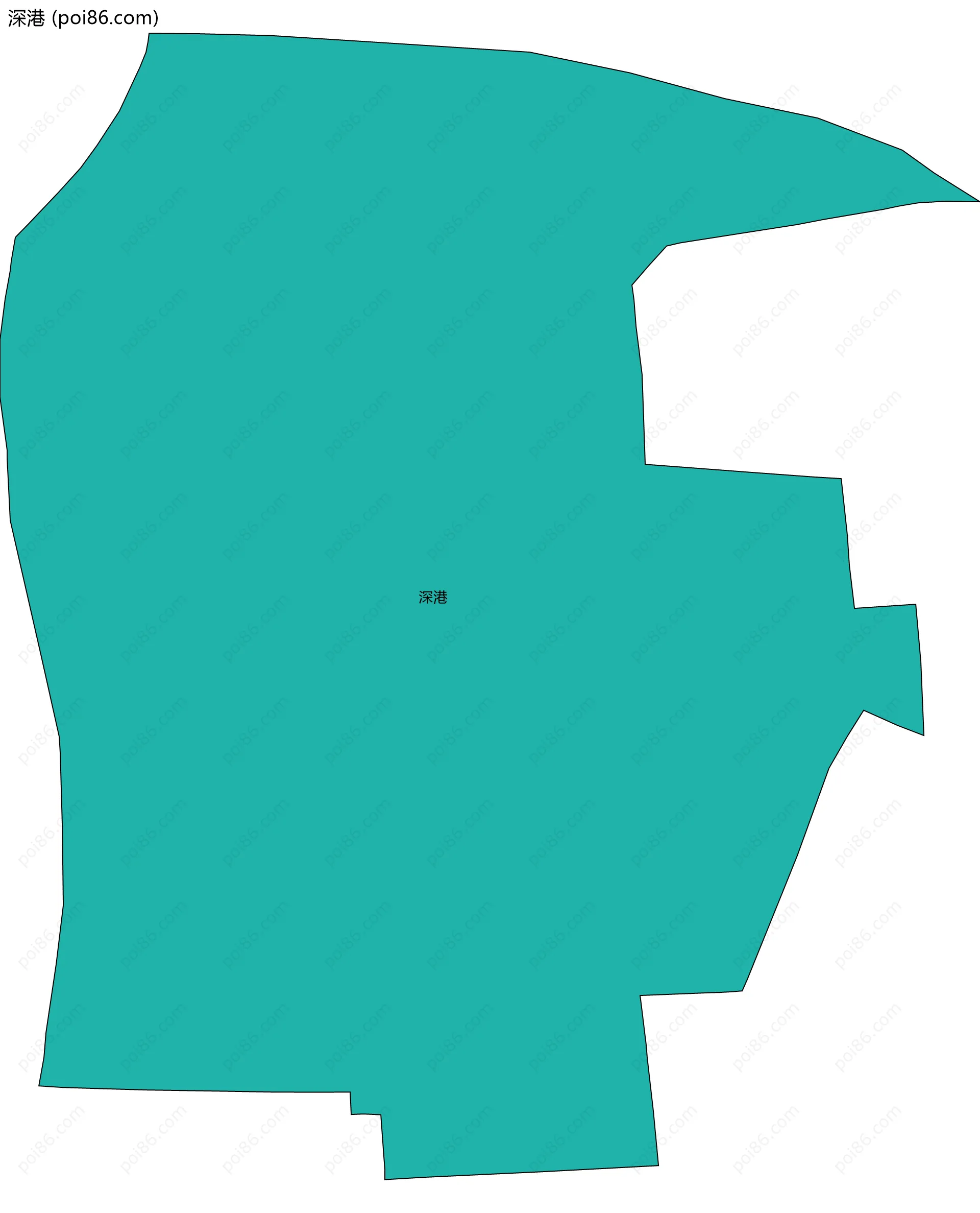 深港边界地图