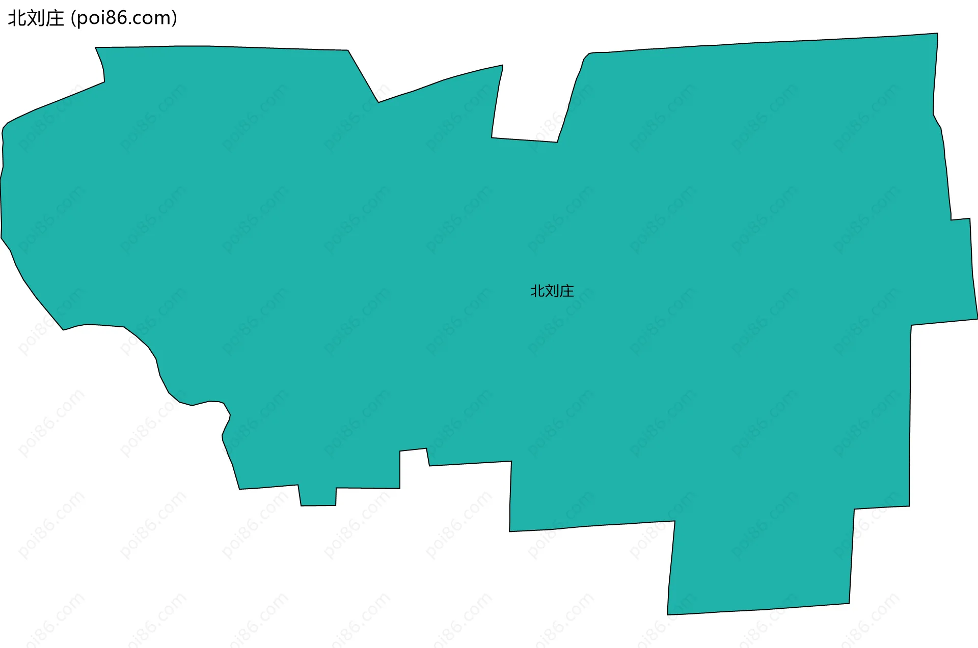 北刘庄边界地图