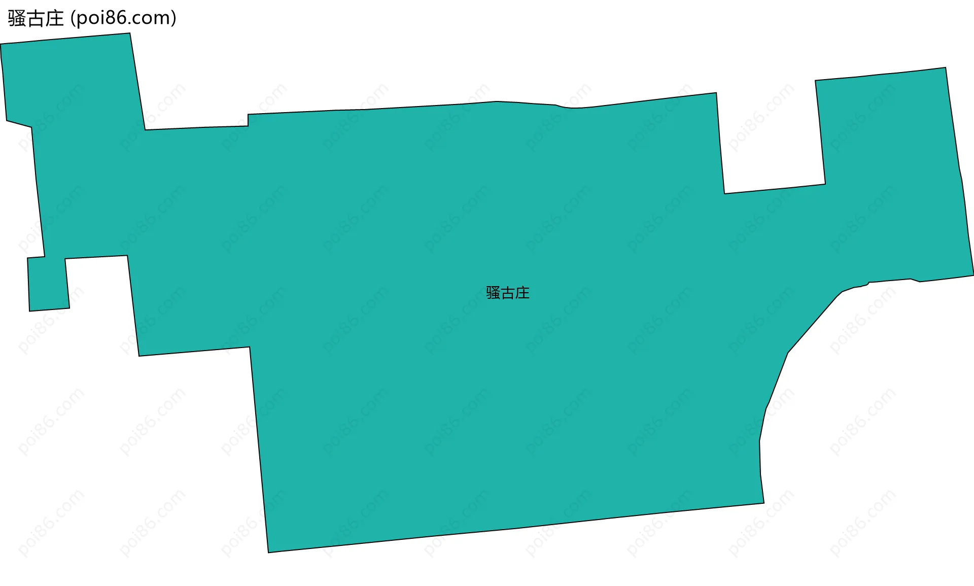 骚古庄边界地图