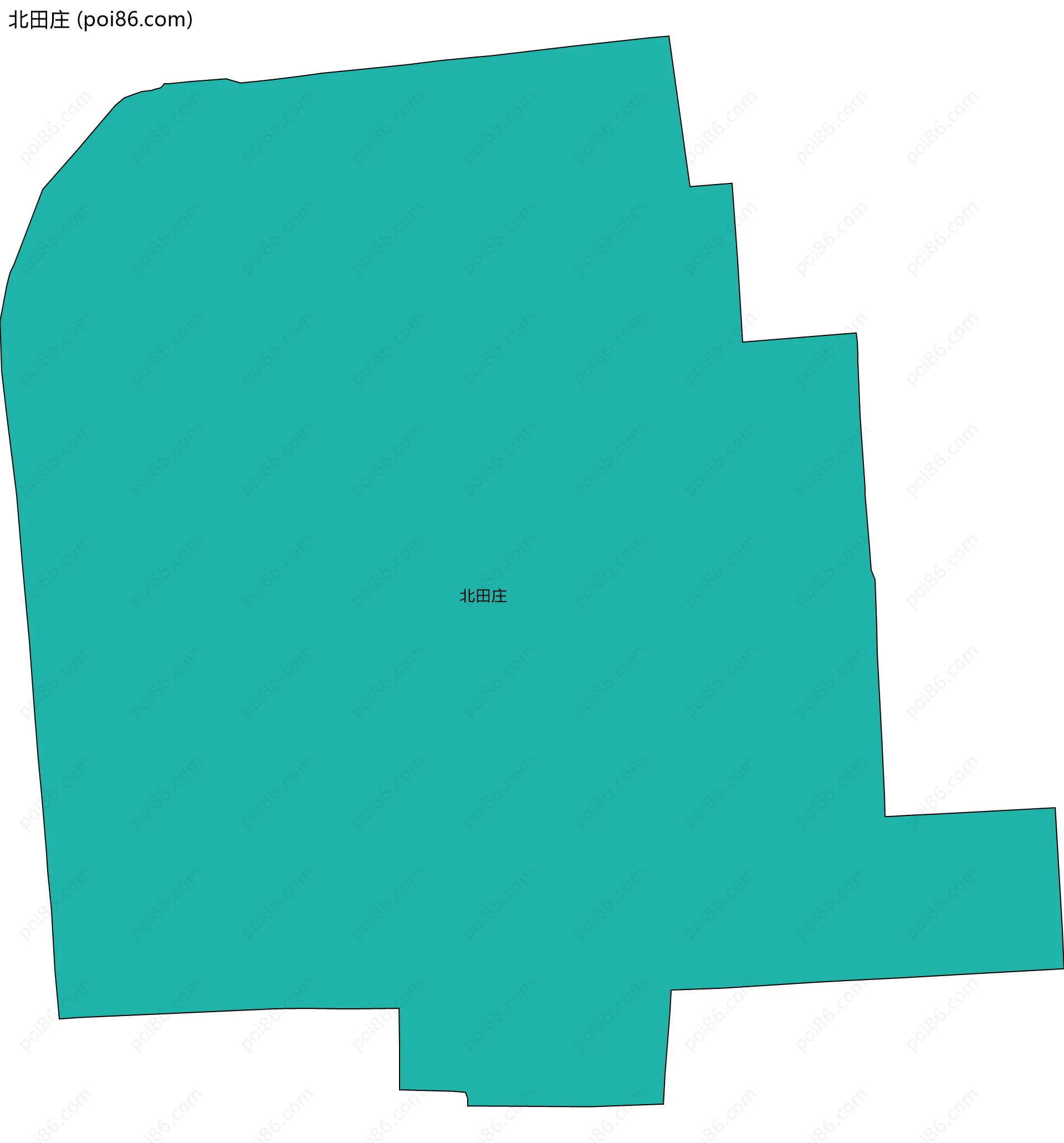 北田庄边界地图