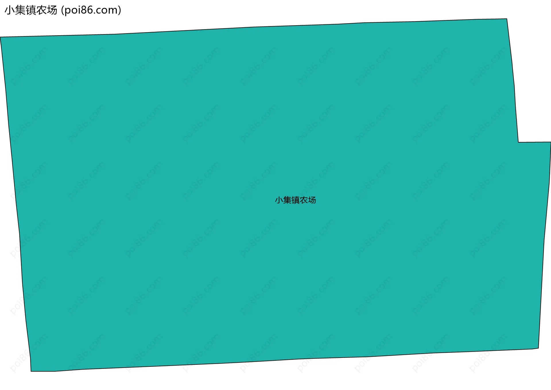 小集镇农场边界地图