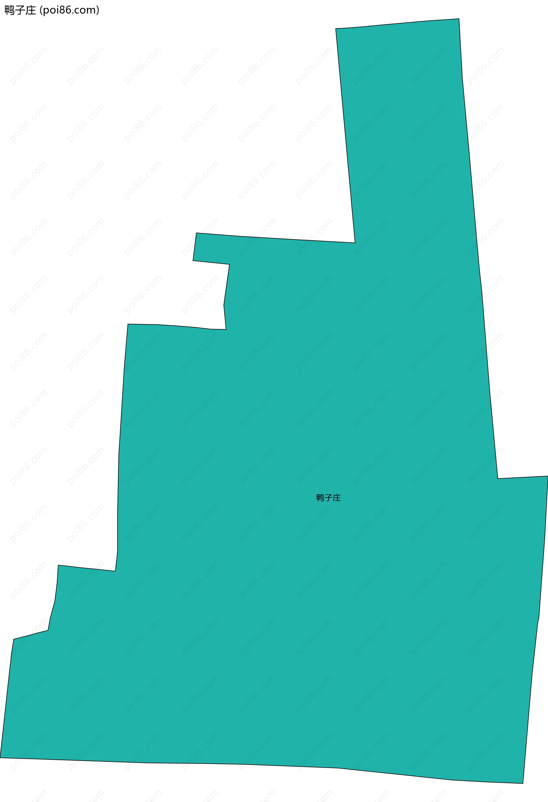鸭子庄边界地图