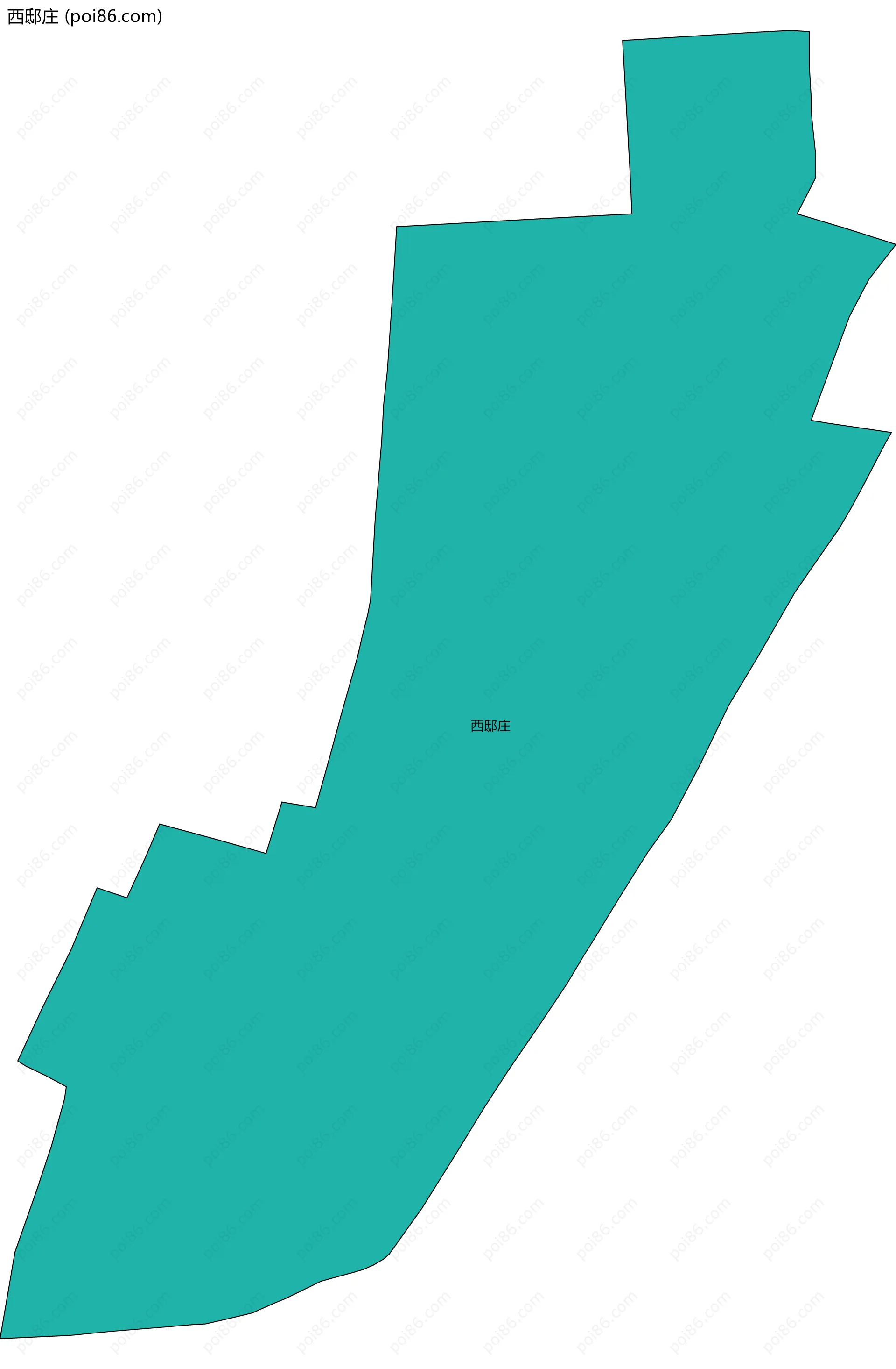 西邸庄边界地图