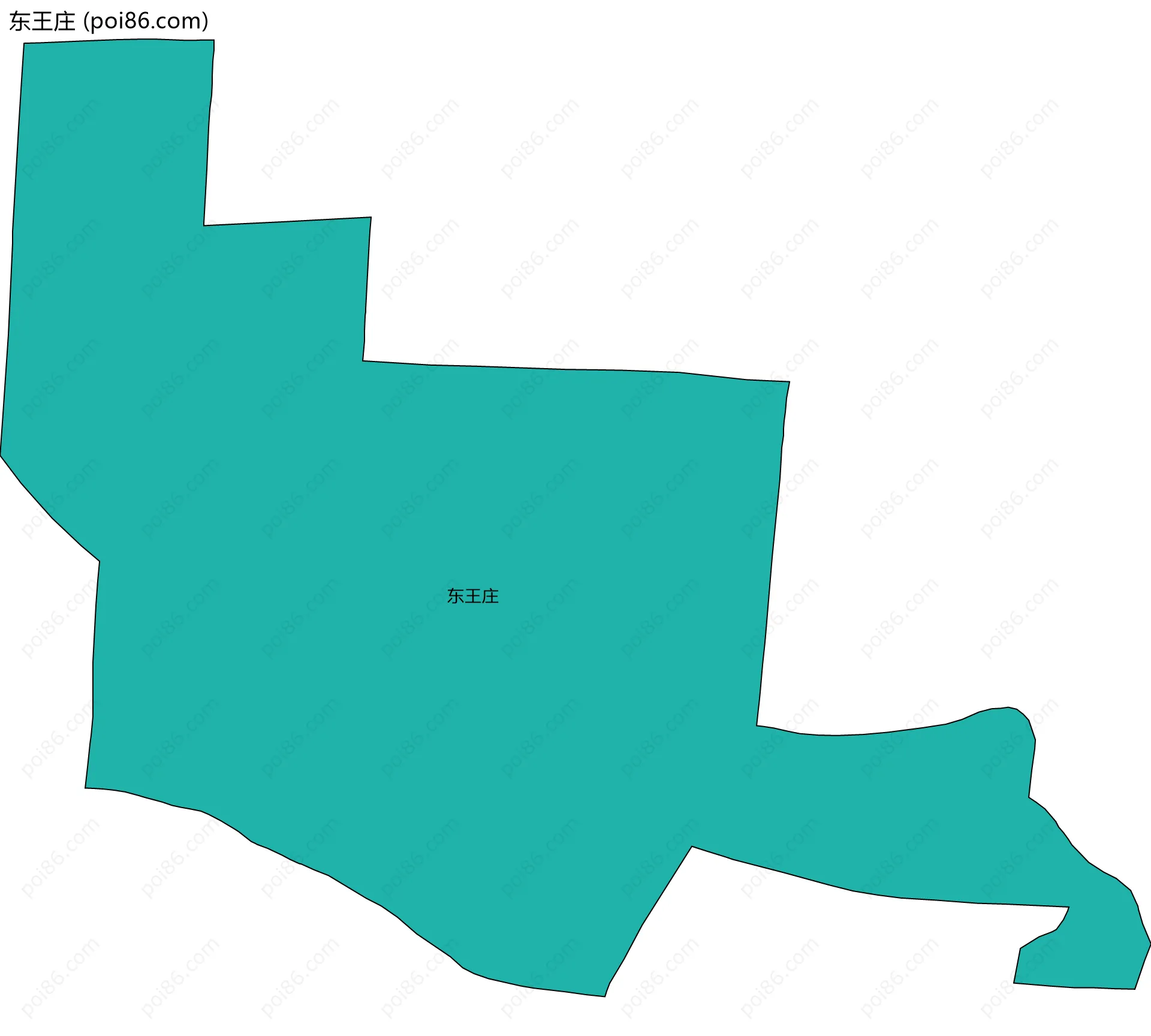 东王庄边界地图