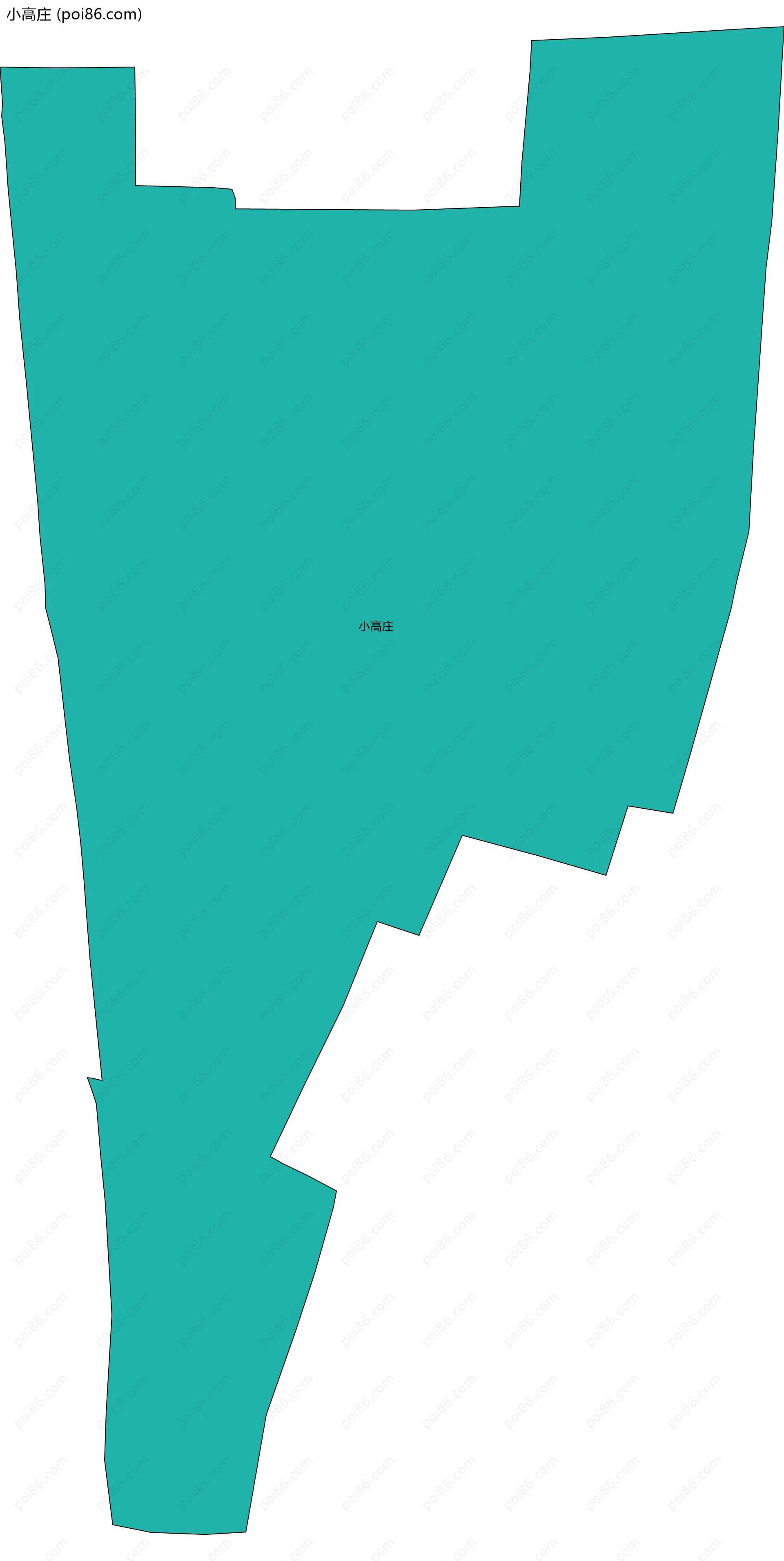 小高庄边界地图