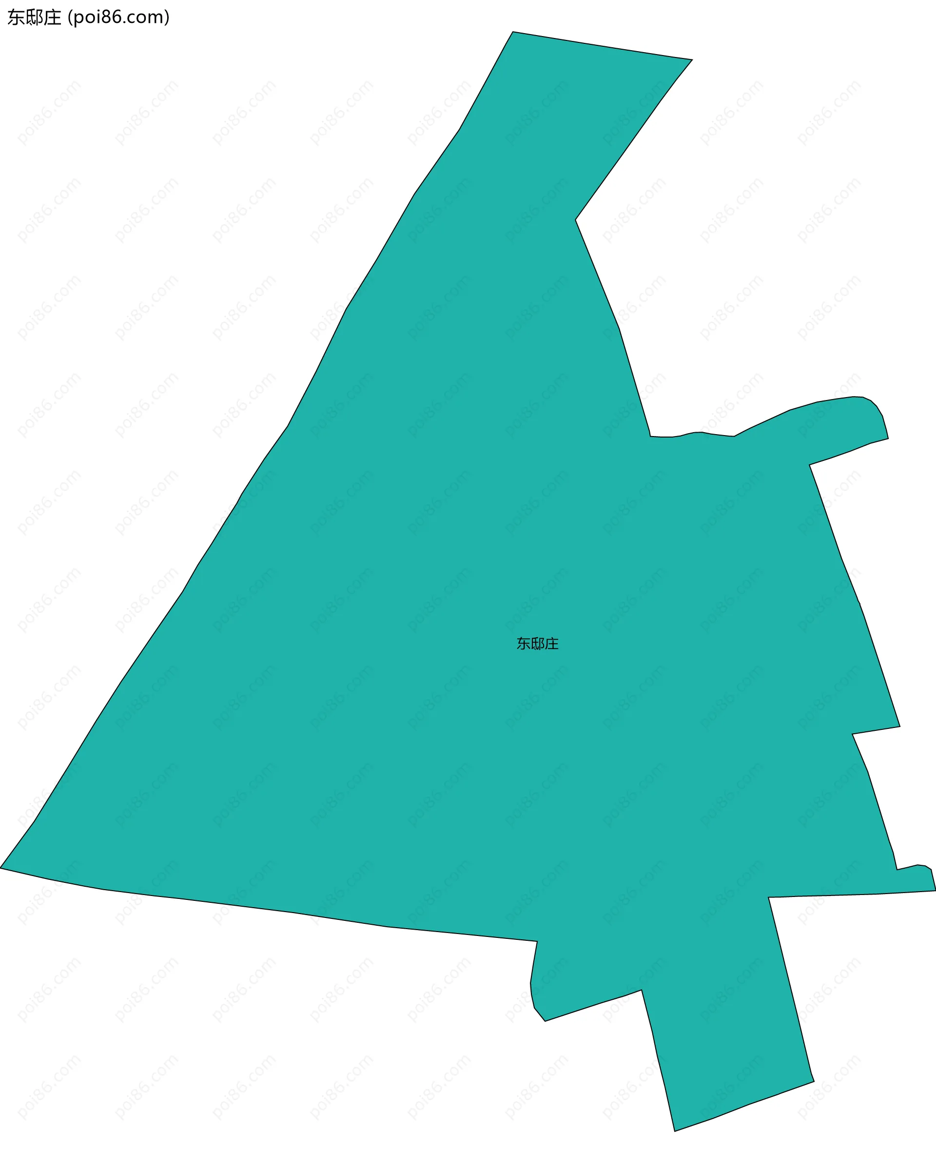 东邸庄边界地图